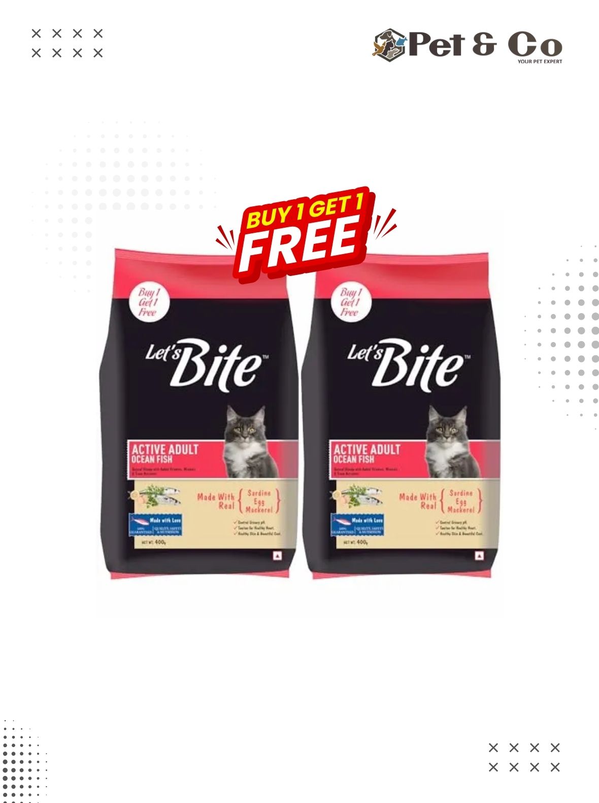 Let's Bite Active Adult Cat (+1 Year)