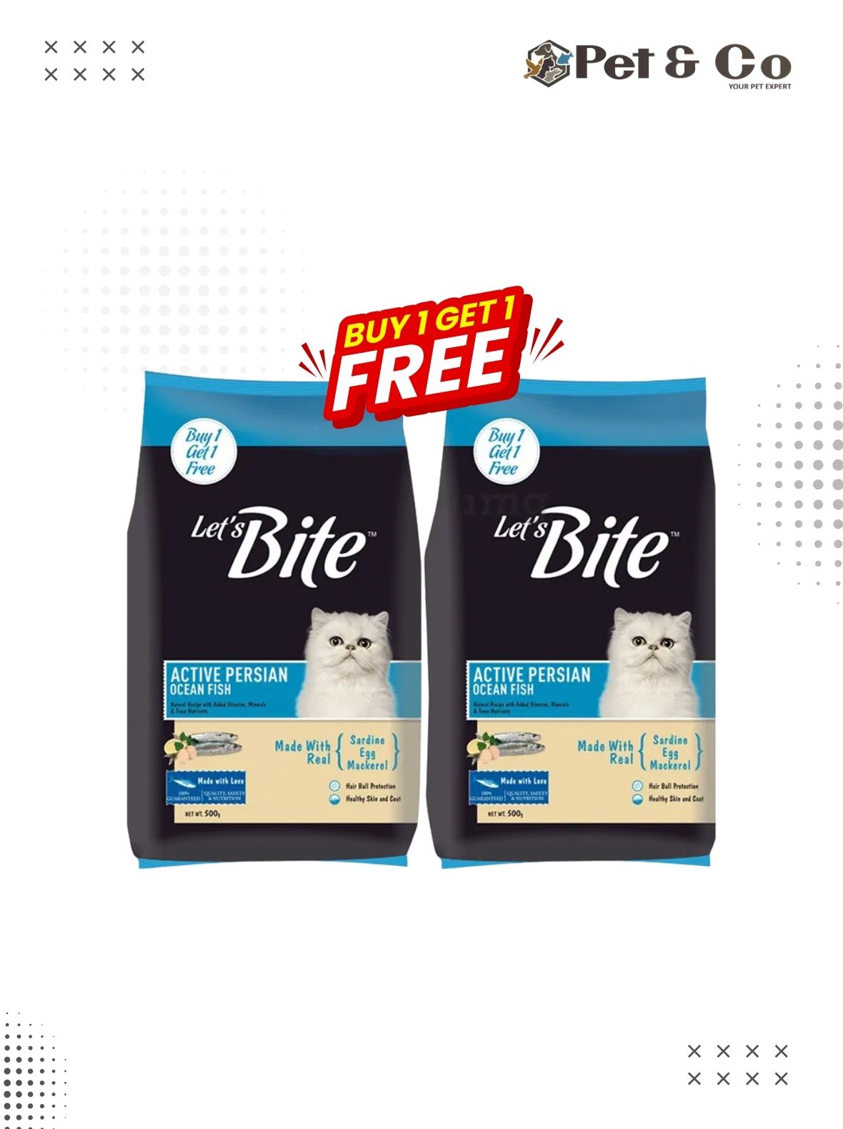 Let's Bite Active Persian Adult Cat Dry Food (+1 year)
