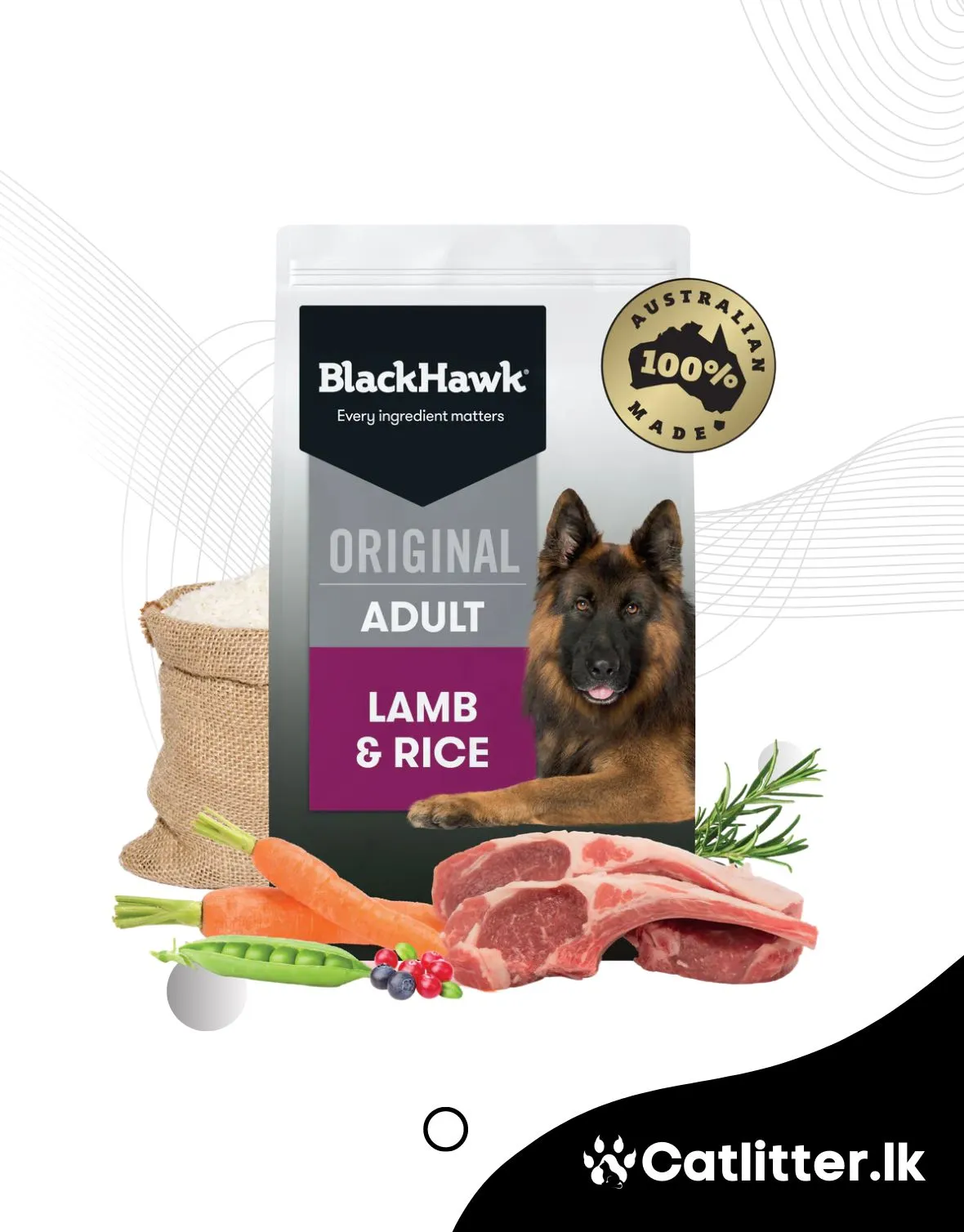 BlackHawk Adult Dog Lamb & Rice Dry Food