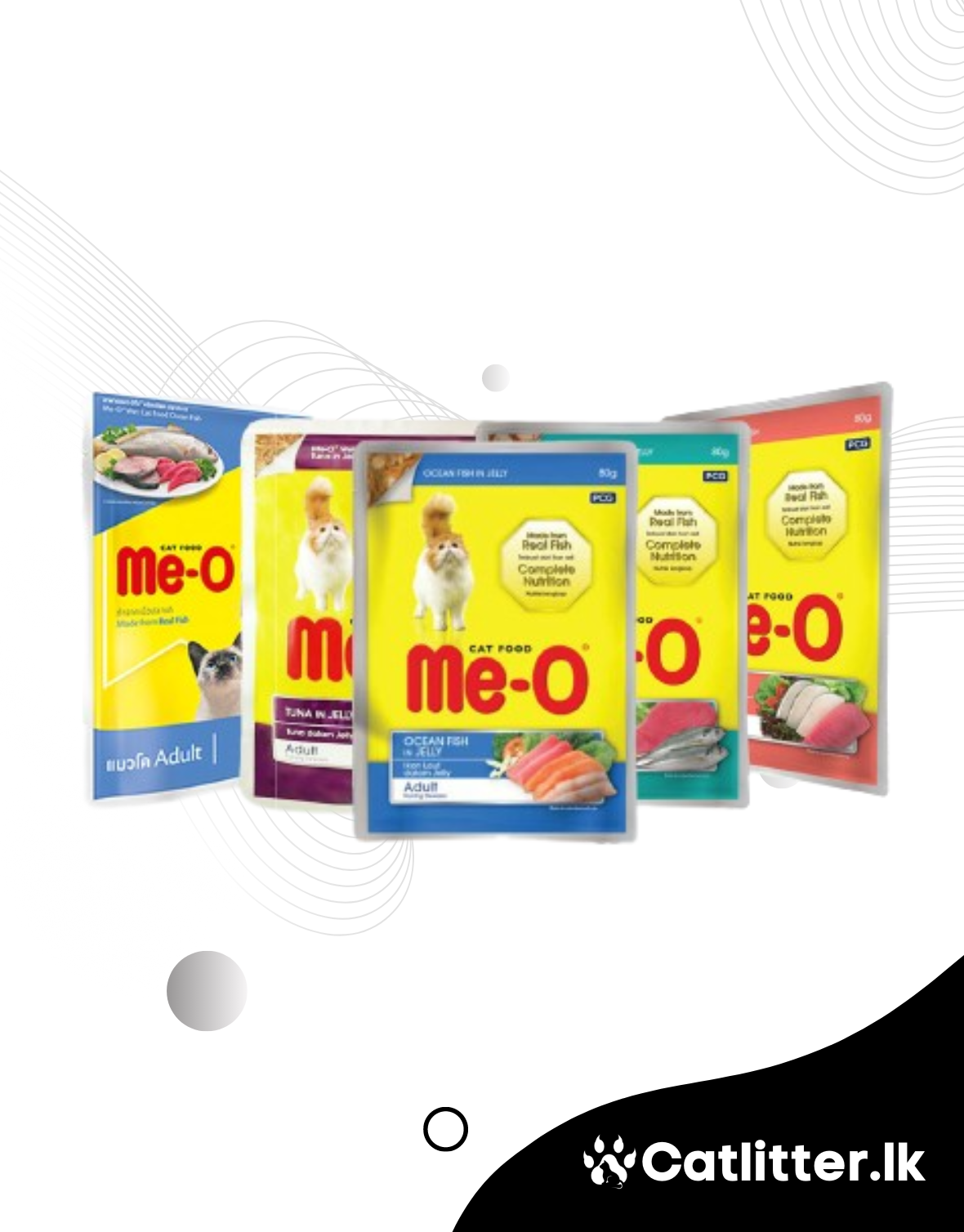 Me-O Cat Wet Food Pouches 80g