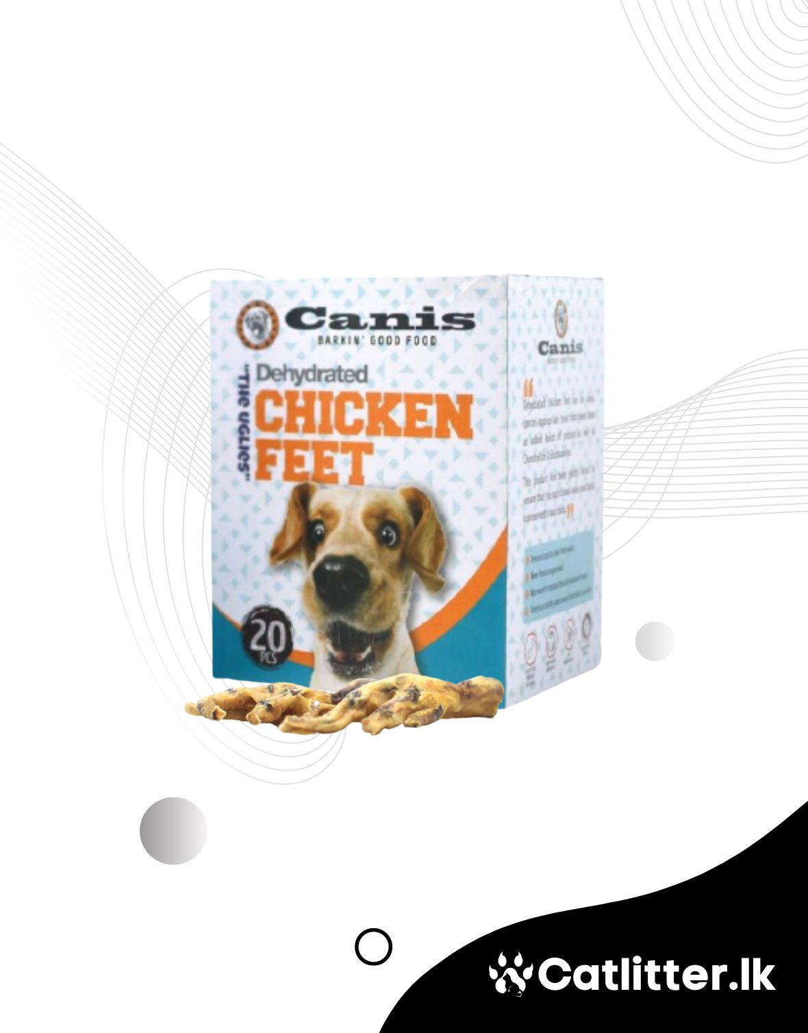 Canis Dehydrated Chicken Feets Dog Food
