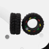 Pet Dog Cat Animal Chews Squeaky Sound Rubber Tire Shape Dogs Toy Bite
