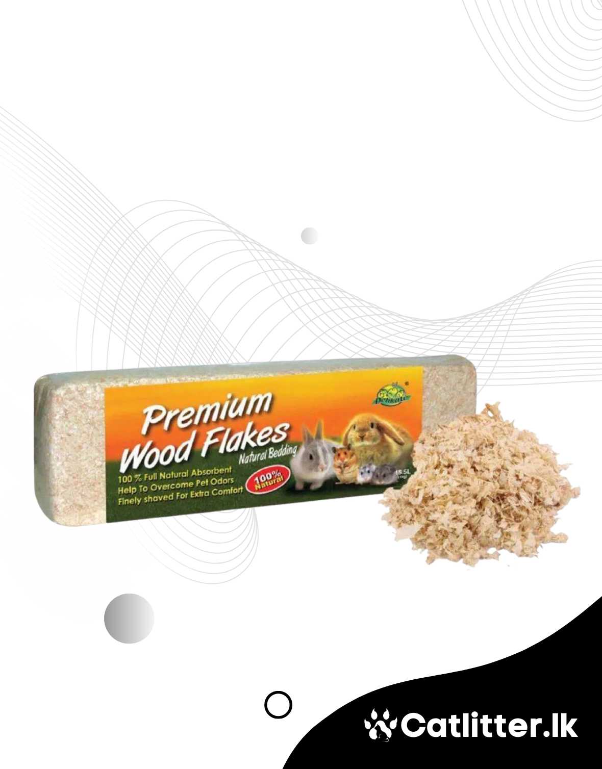 Hamster Bedding DELIKATE® Premium Wood Flakes 1kg