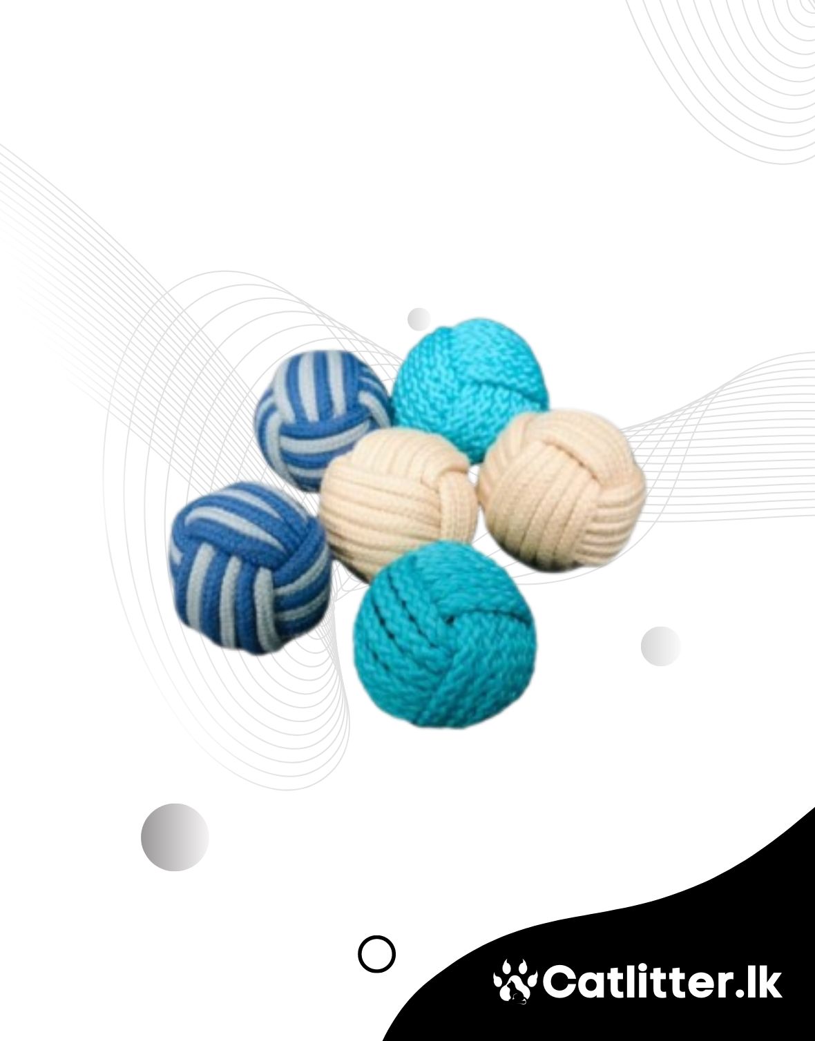 Pet Dog Chews Cotton Rope Knot Ball Grinding Teeth Pet Toys
