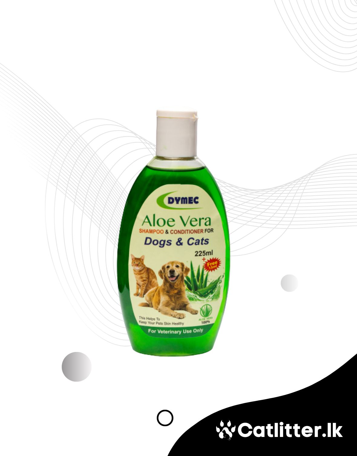 Dymec Aloe Vera Shampoo & Conditioner for Dogs & Cats