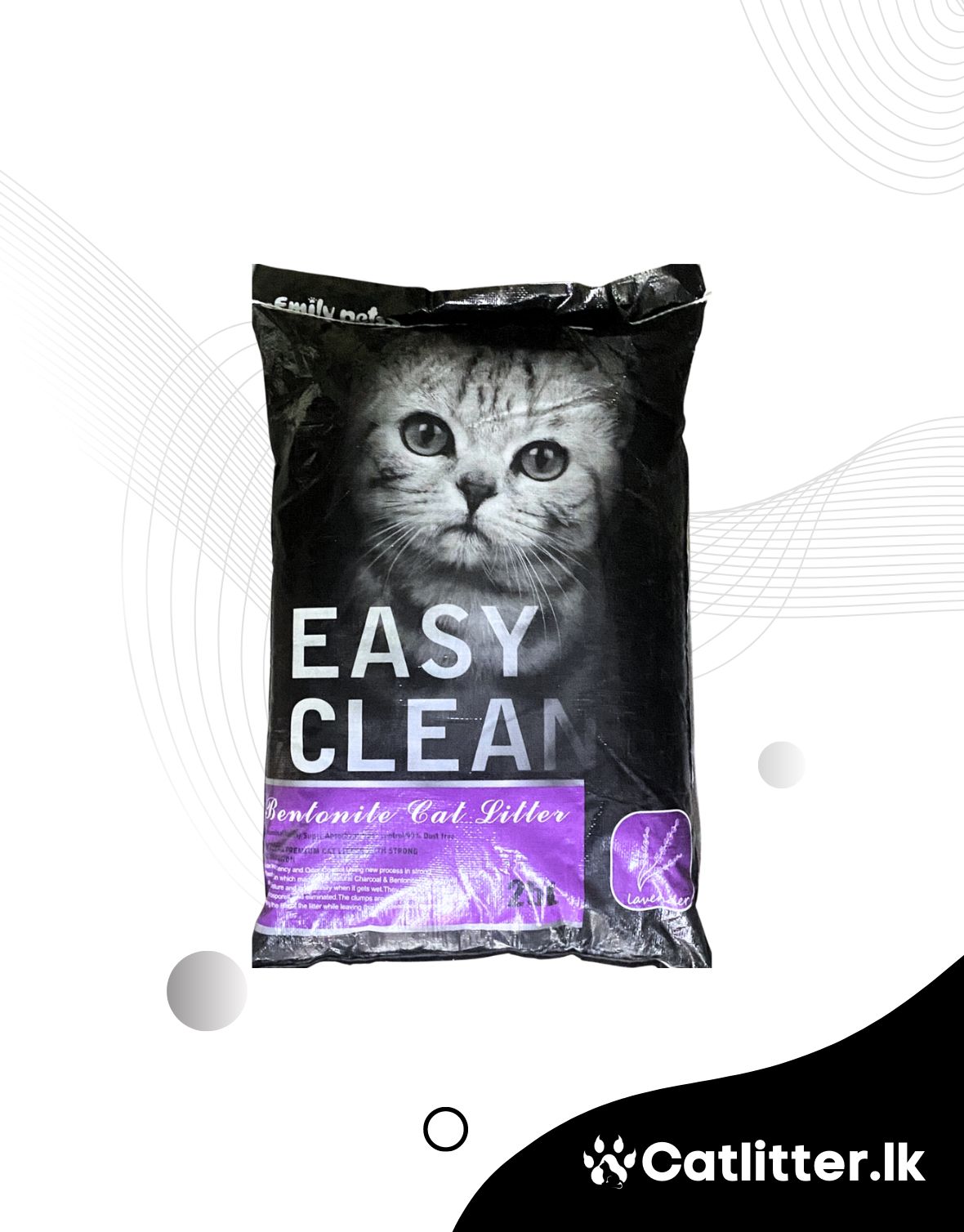 Emily Love Sand Cat Litter (25L/20Kg) Lavender