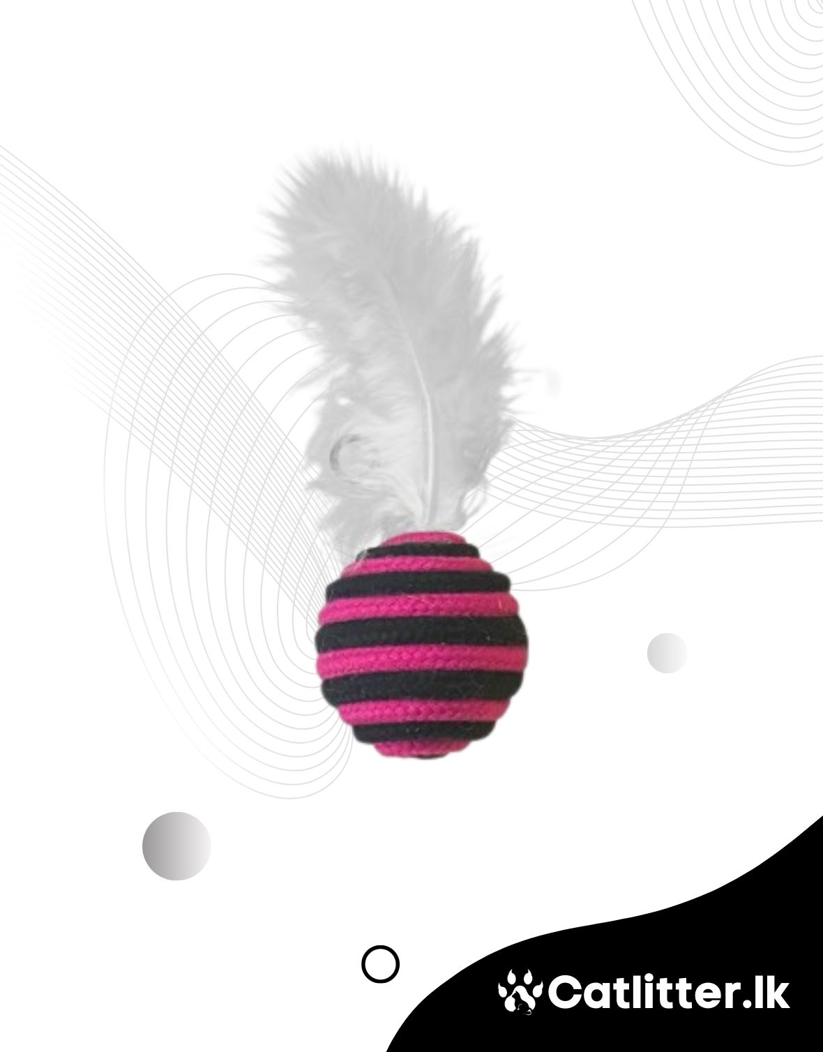Feather Ball Toy For Cats