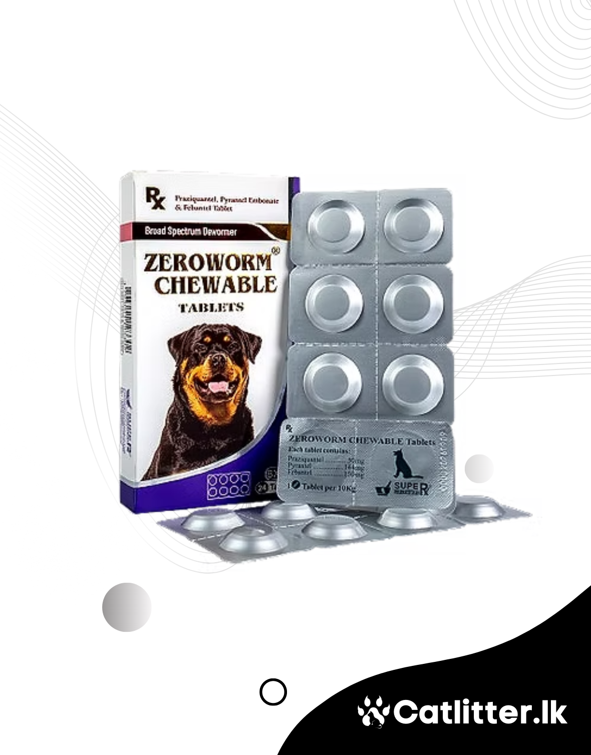 Zeroworm Chewable Tablets (1 Tablet)