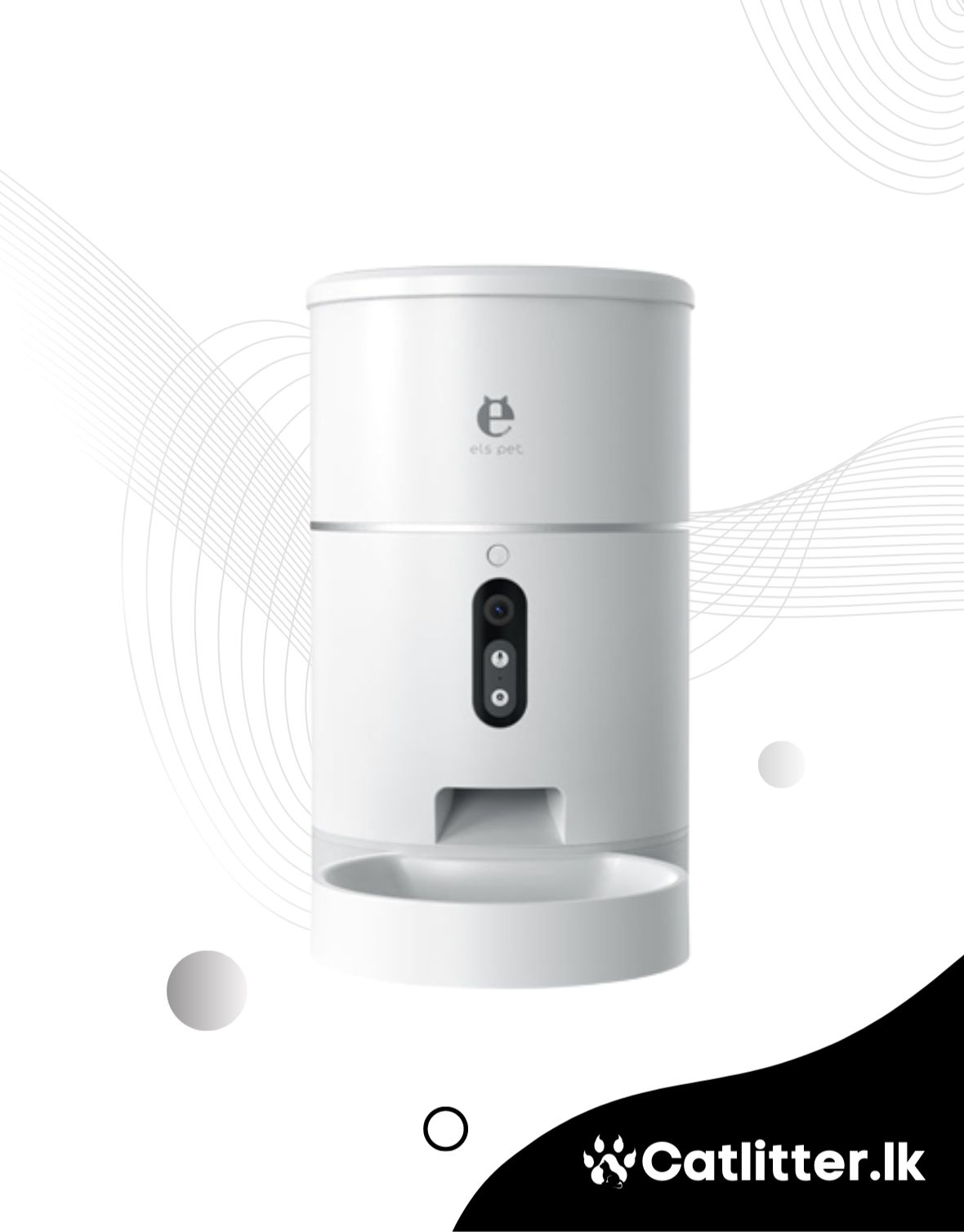 ELS PET Automatic Cat, Dog Feeder with Voice Recorder