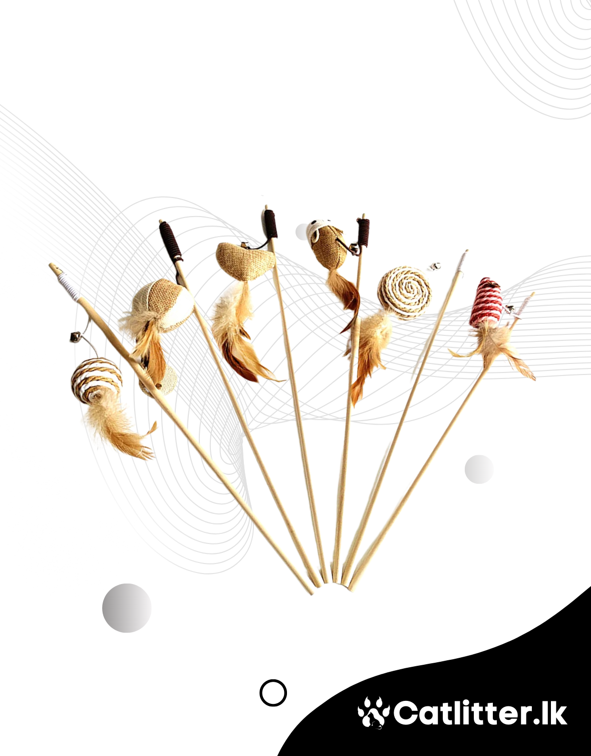 Wood Stick Teaser Toy