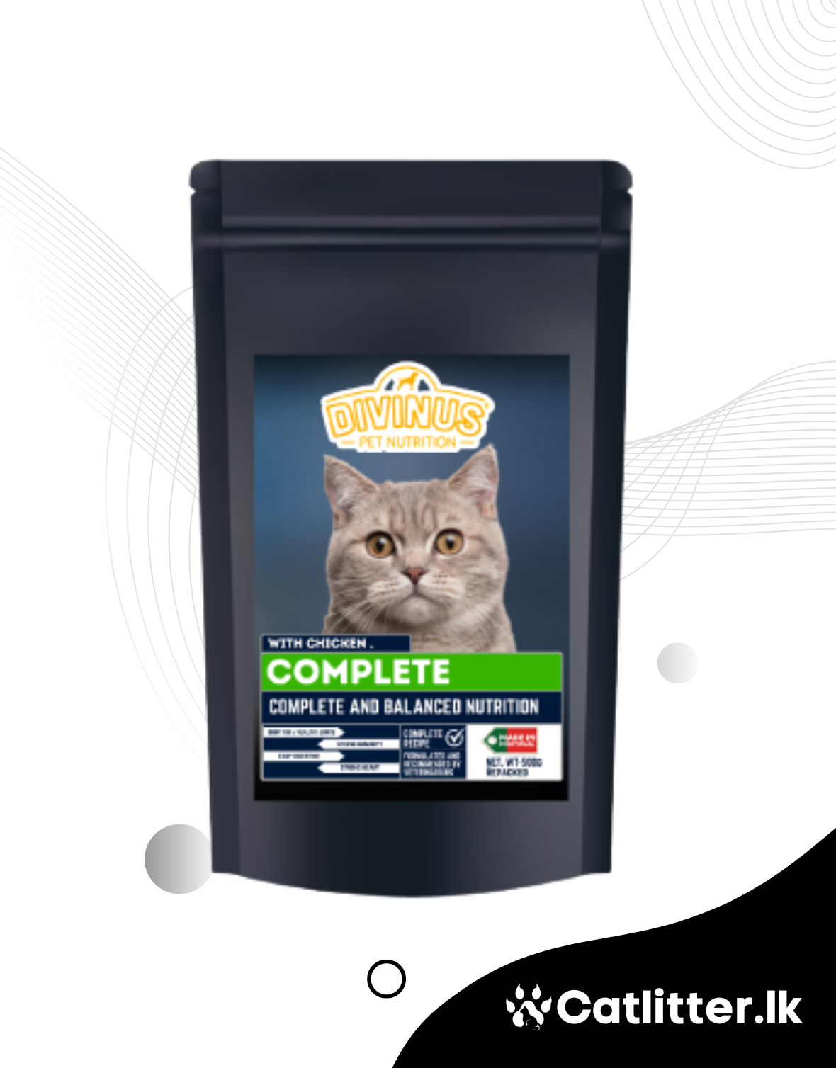 Divinus Complete Cat Dry Food Repacked