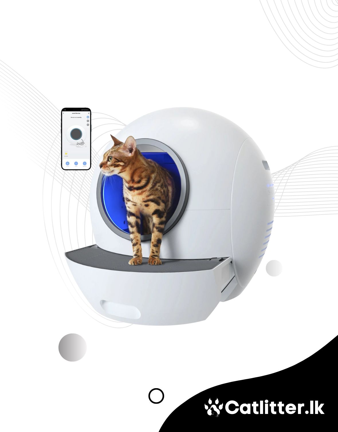 Els Pet Fully Automatic Smart Cat Litter Box