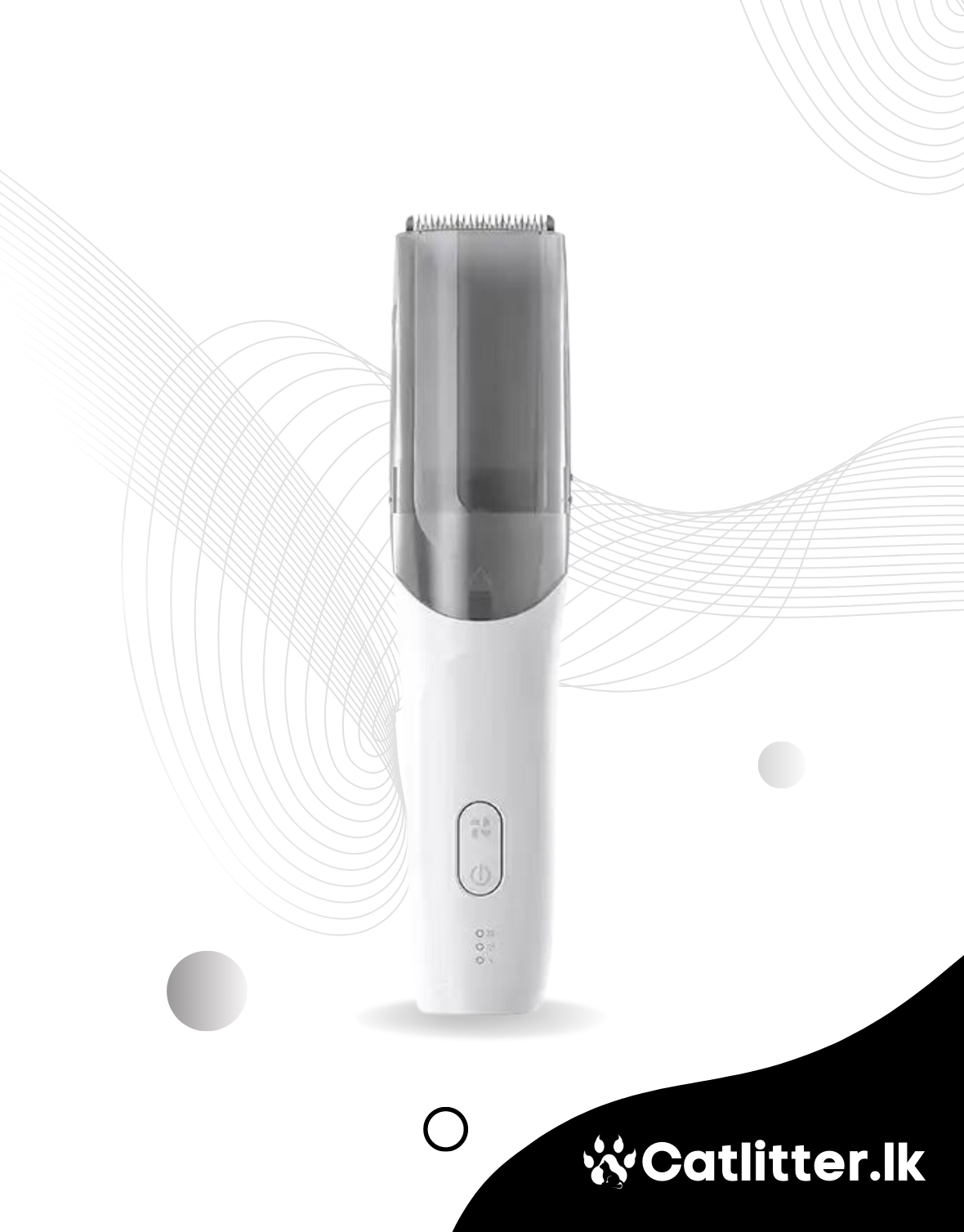 Hair Clipper Silent Vacuum Hair Trimmer for Pets