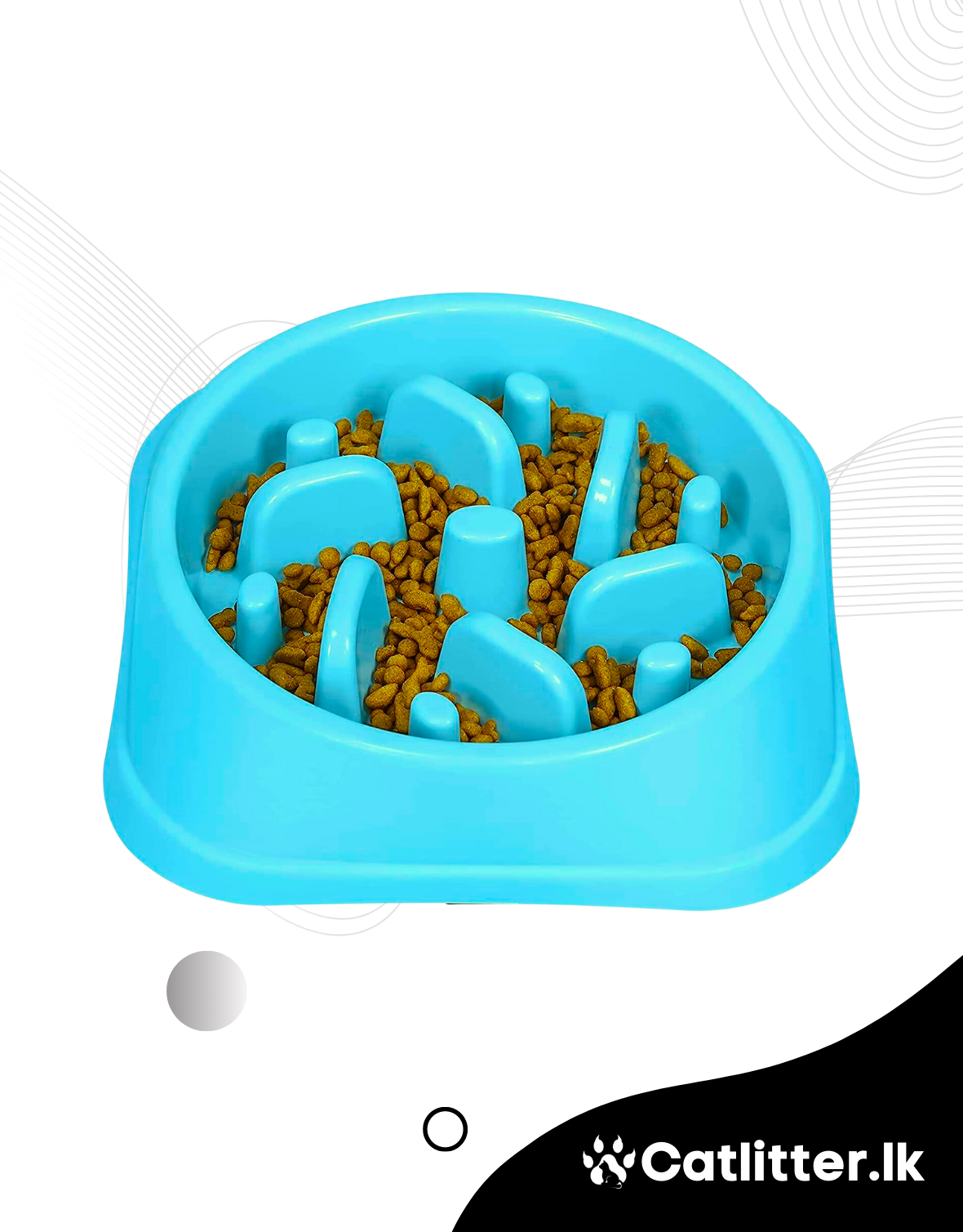 Slow Feeder Bowls Anti-Slip for Cats & Dogs