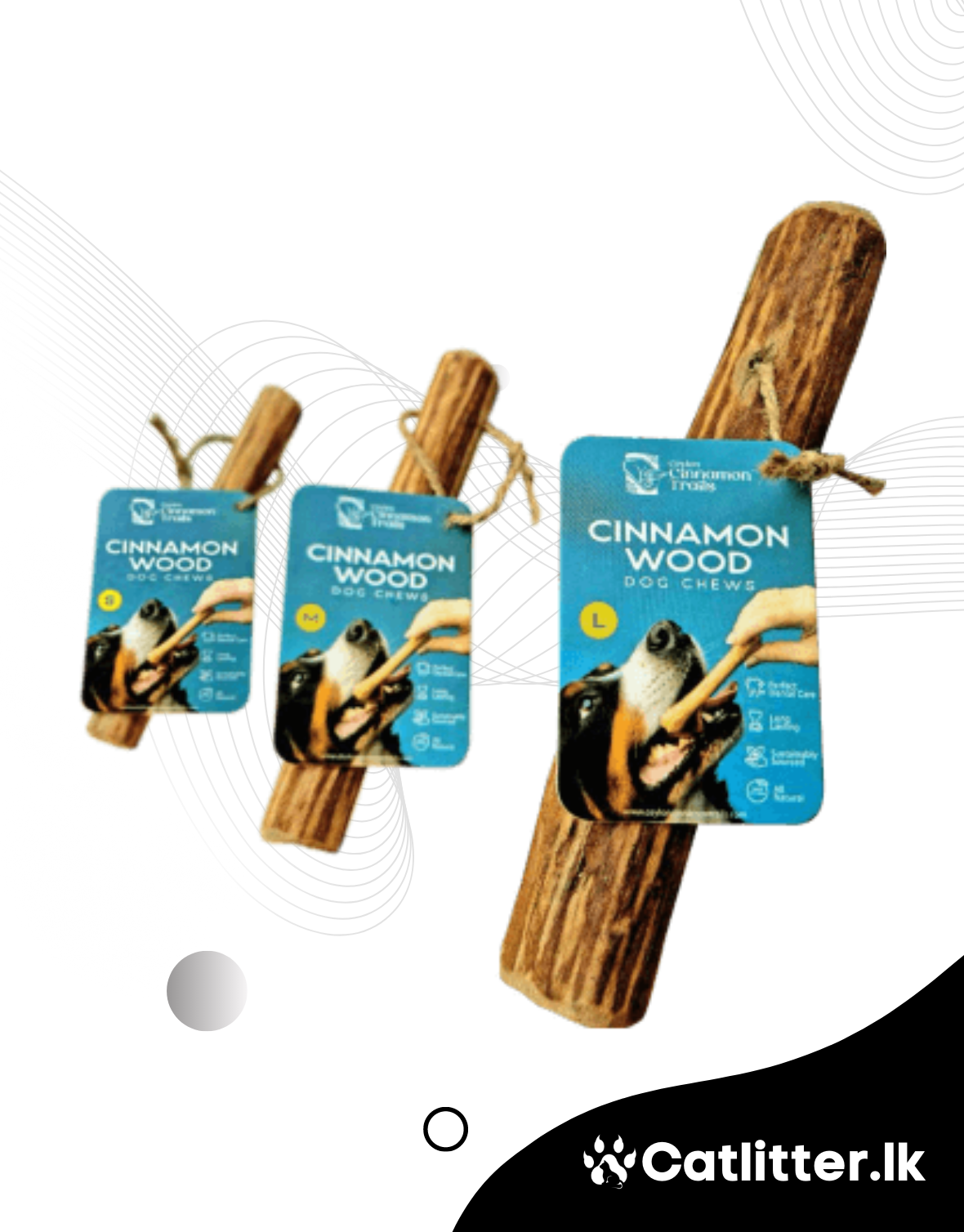 Cinnamon Wood Dog Chew Toy