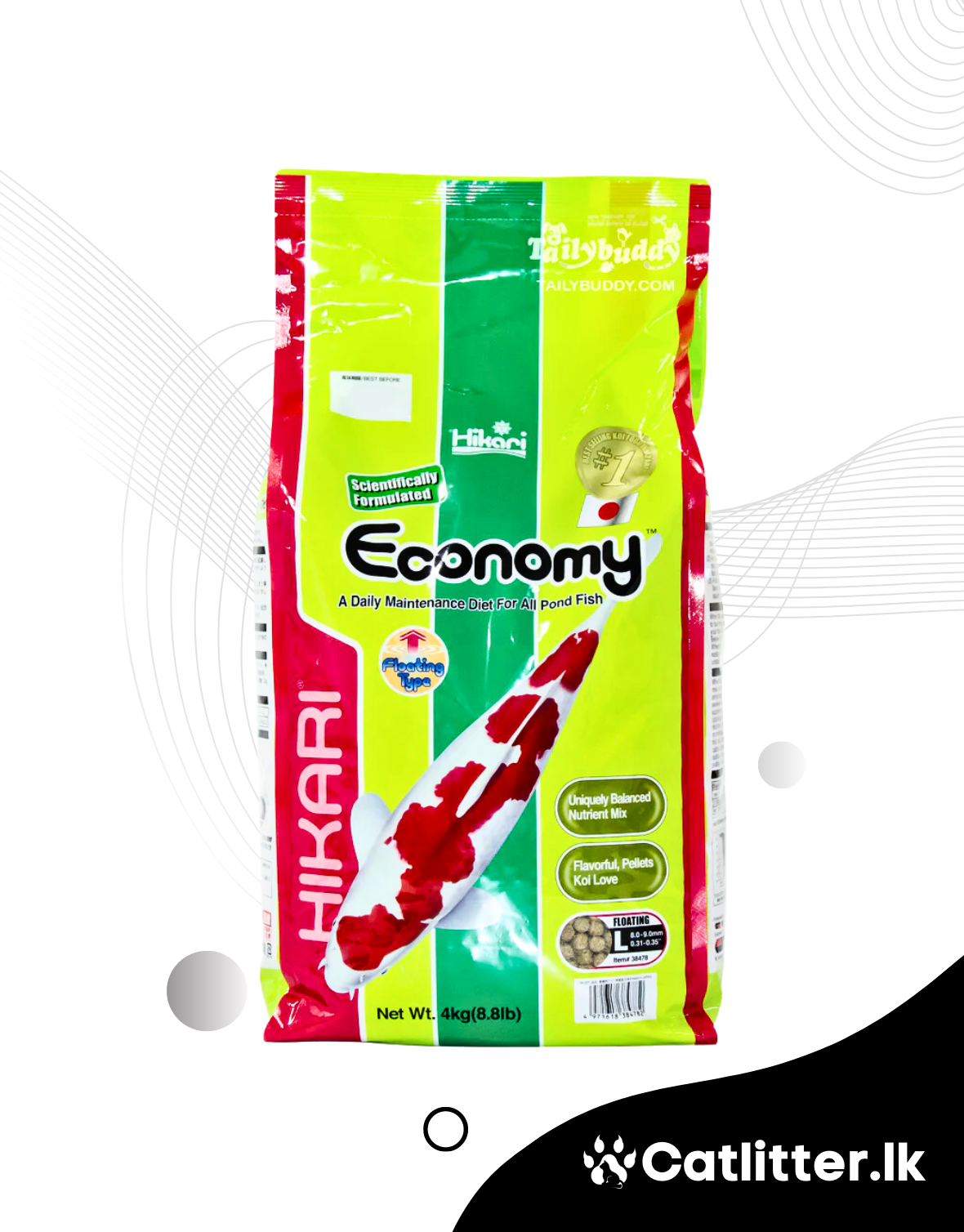 Hikari Economy for All Pond Fish (L )Pellets 4kg