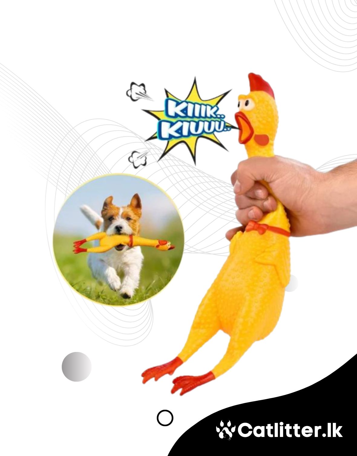 Squeak Shrilling Chicken Toys For Dogs