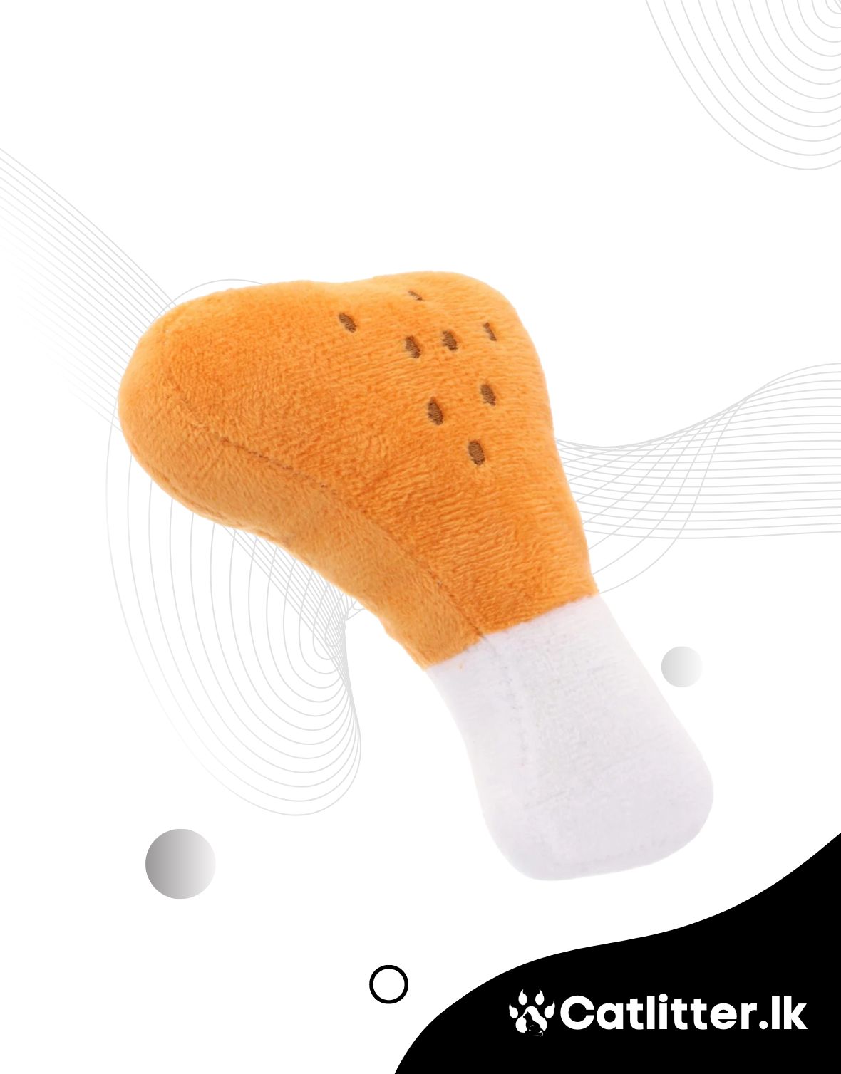 Squeezy Chicken Leg Cotton Toy