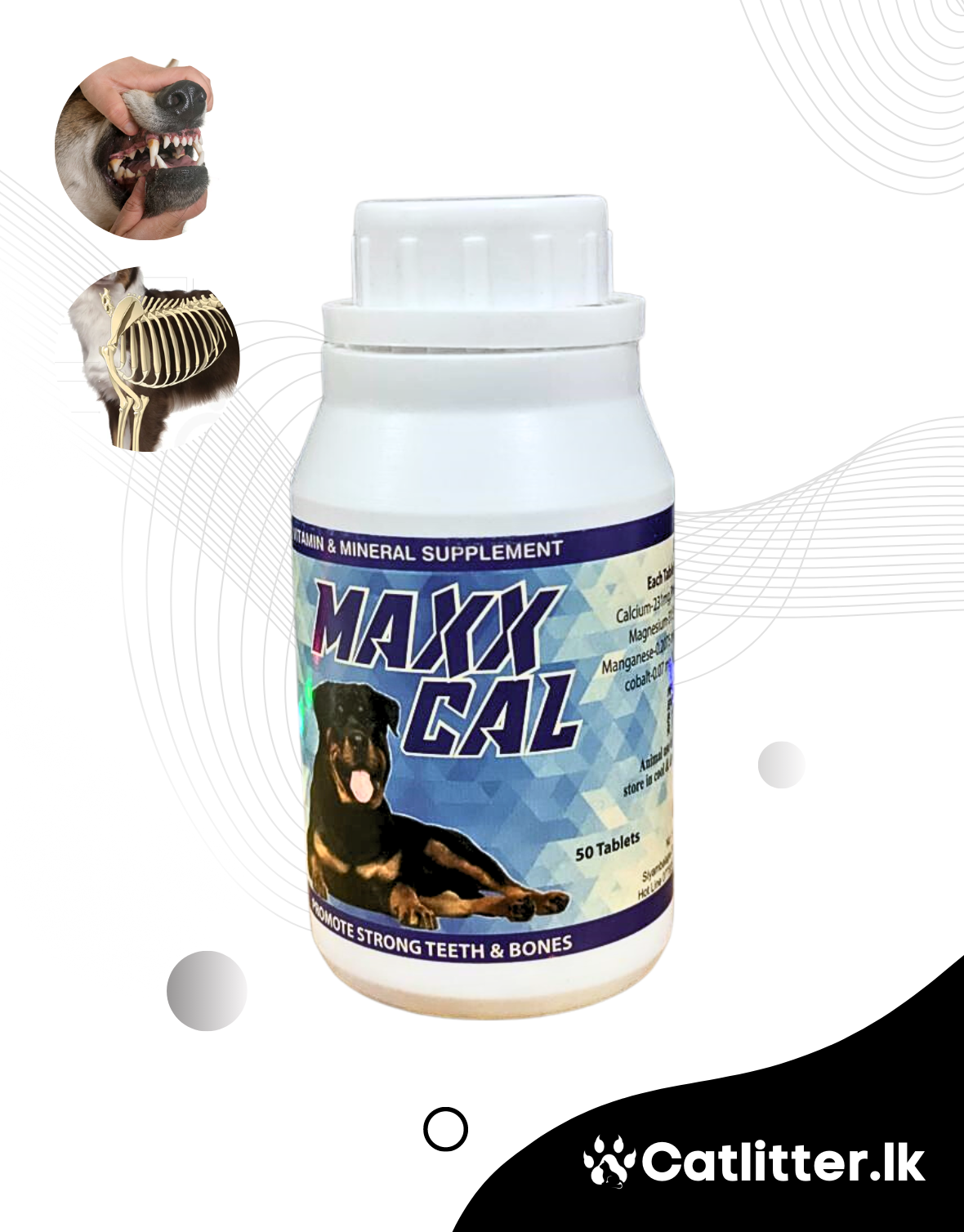 MAXX CAL Dog Vitamin Supplement (50 Tablets)