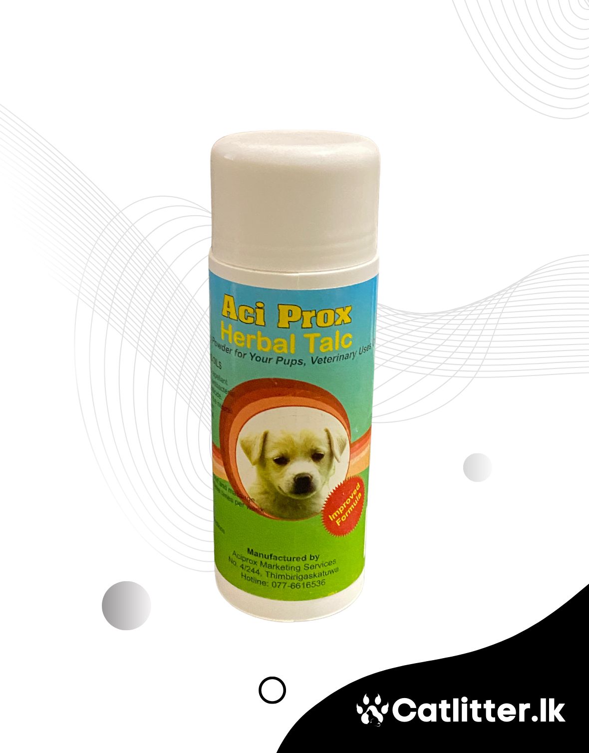 Aci Prox Herbal Talc Dusting Powder for Your Pups 90g