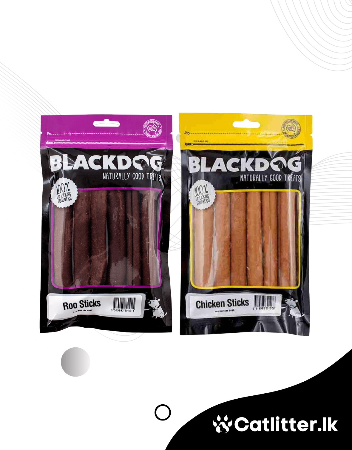 BLACKDOG Natural Treats for Dogs (6 Packs)