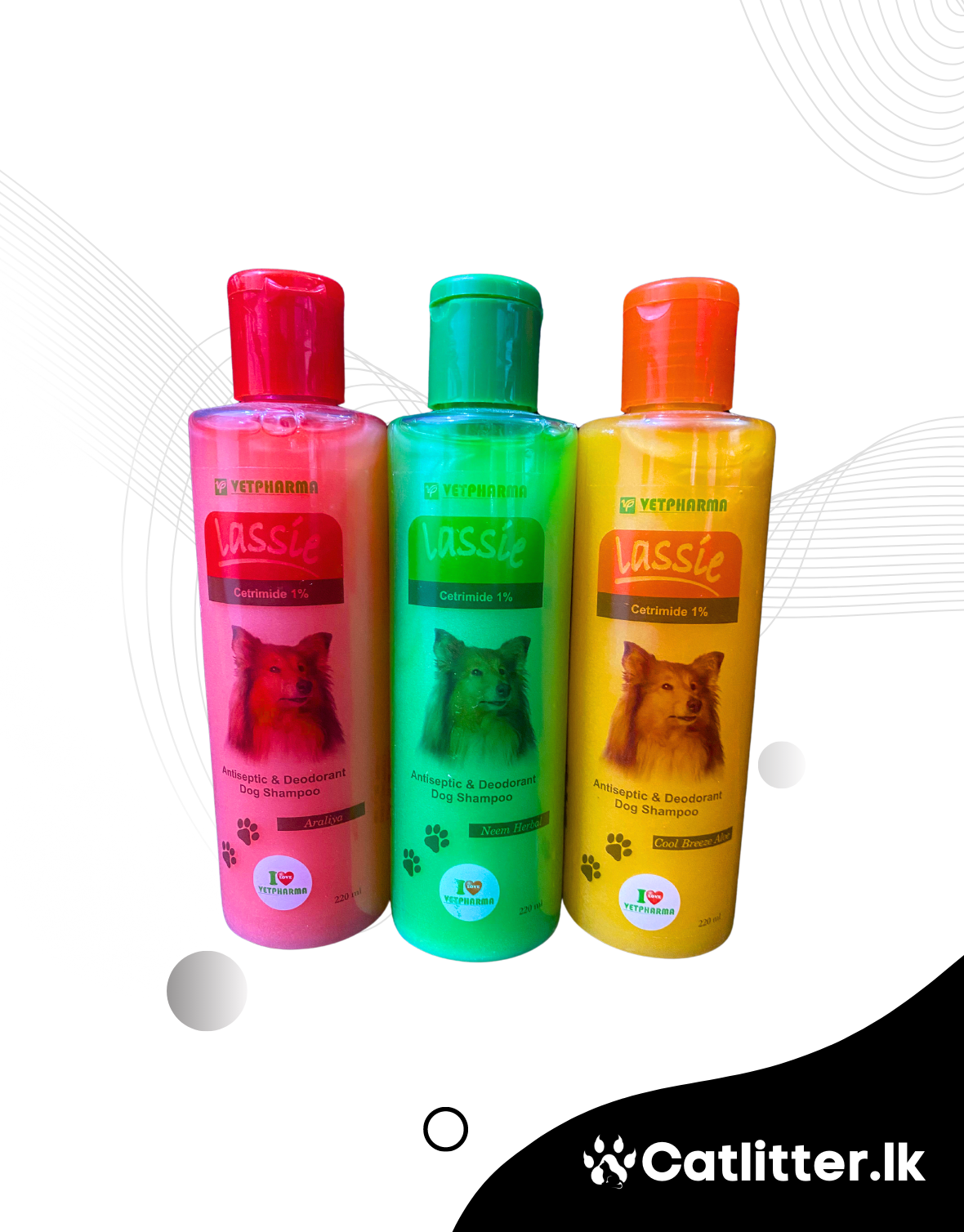 Lassie Antiseptic & Deodorant Dog Shampoo (220mL)