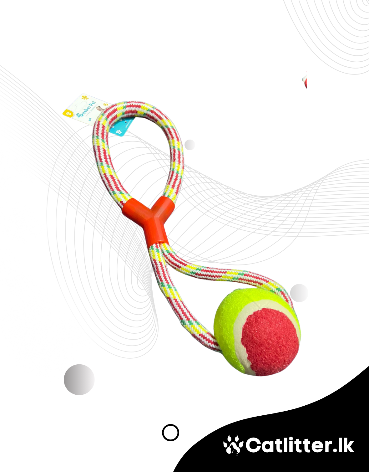 Tennis Ball Tug Dog Toy