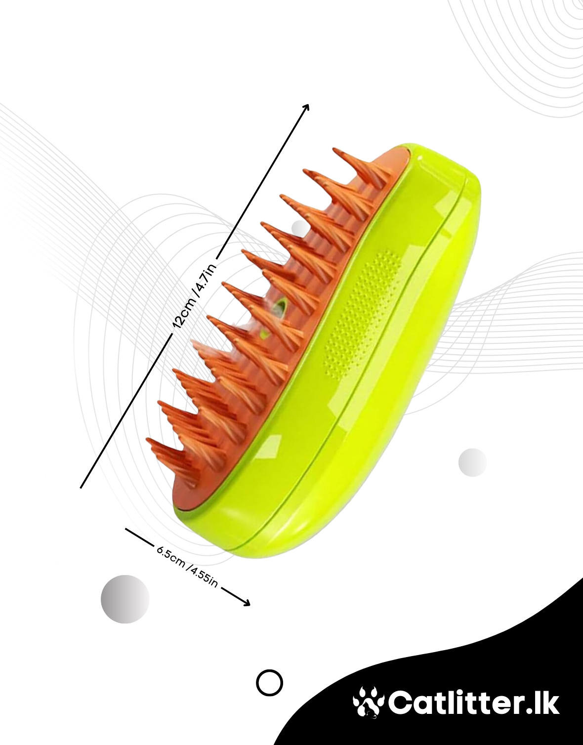 Cat Steam Brush, Pet Spray Massage Comb, Defur Technology, (2)