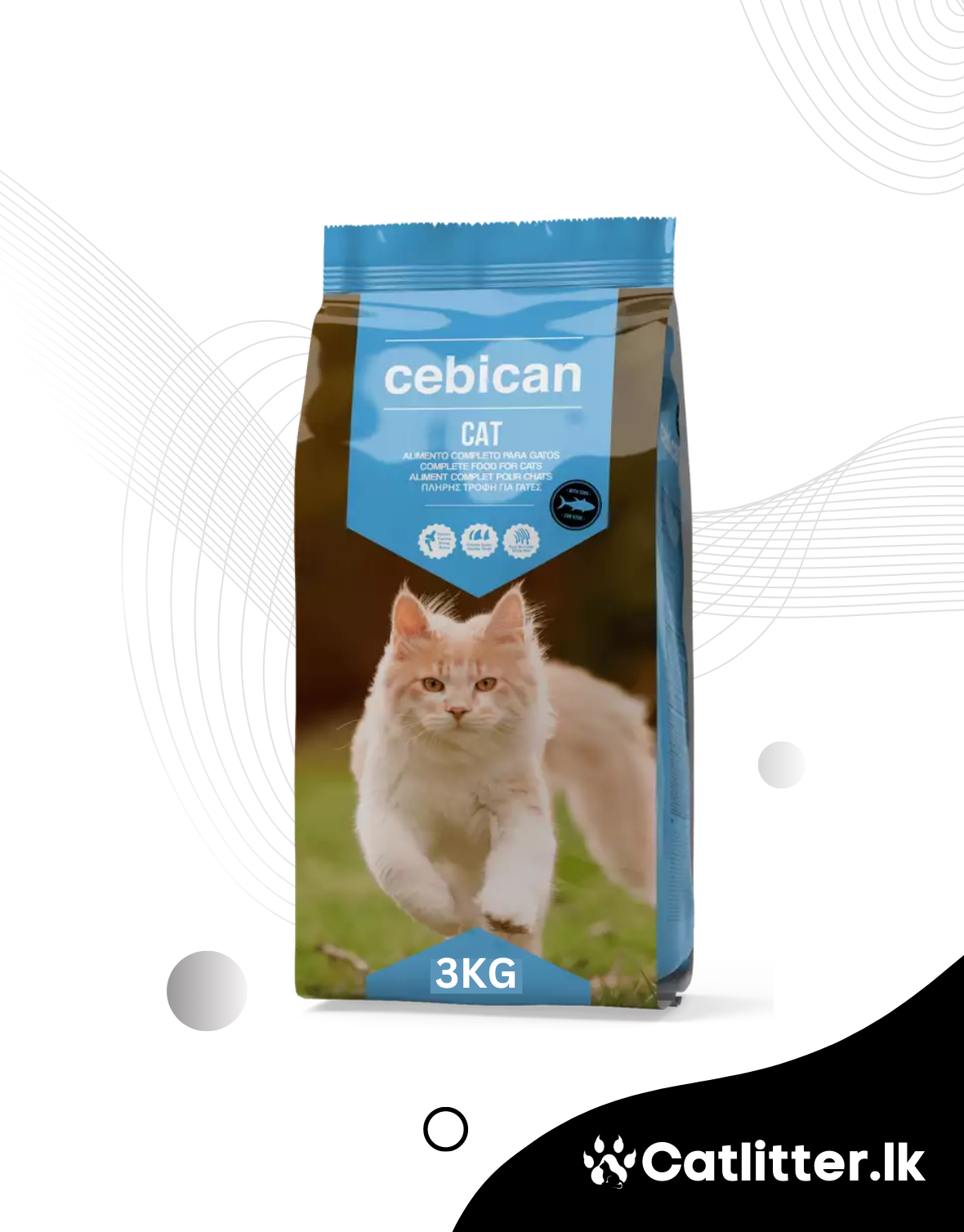 Cebican Cat Mix Dry Food All Breeds and Ages 3Kg (Tuna Flavor)