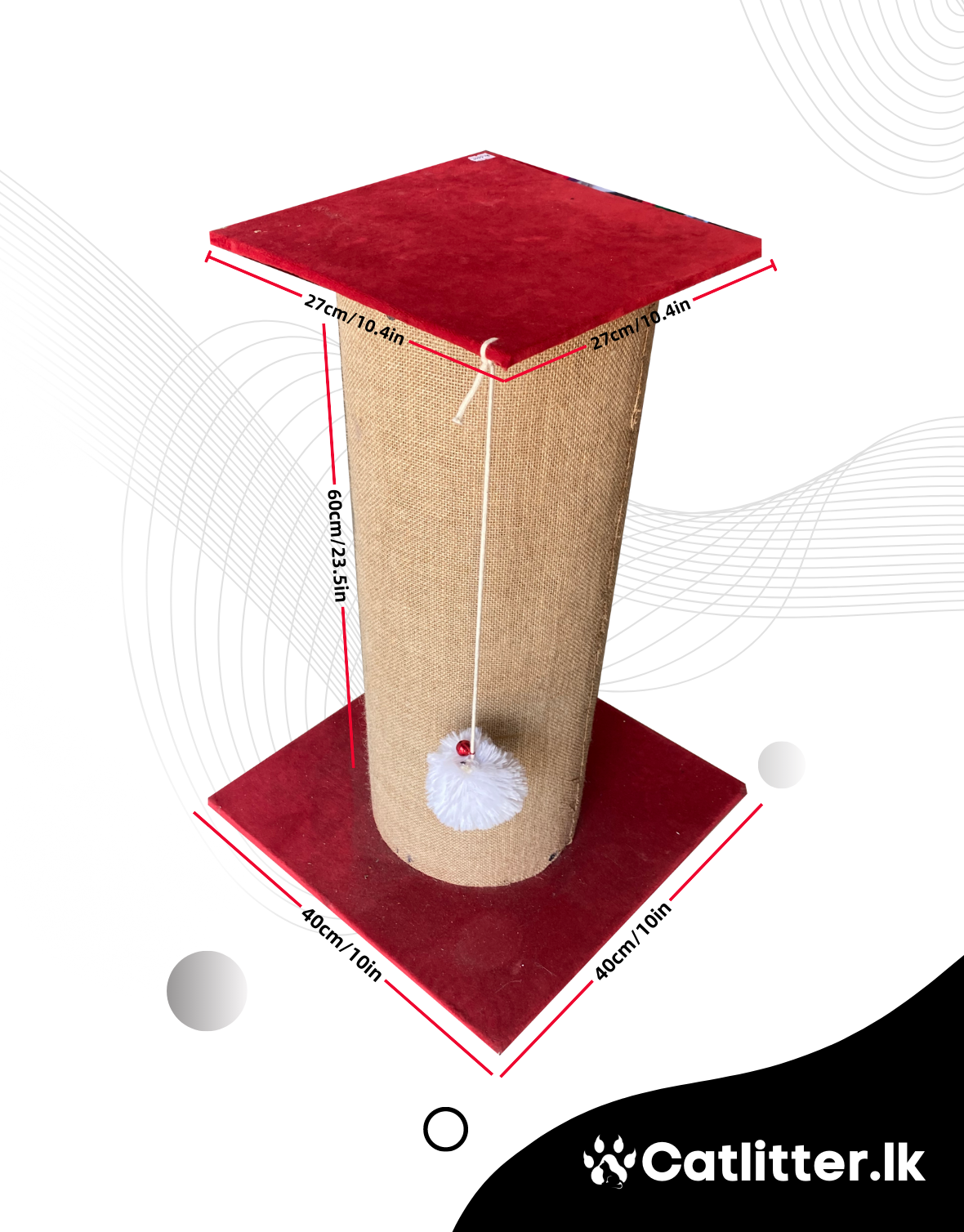 Cat Scratch Tower Hanging Rope (Big Post)