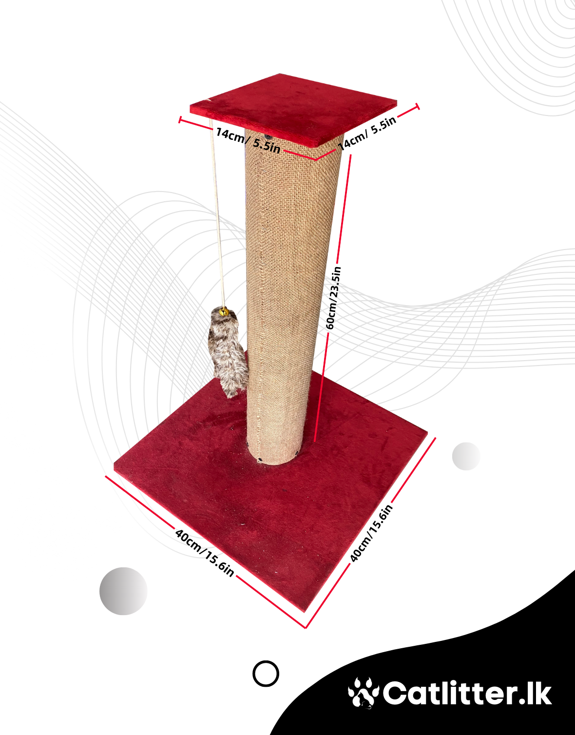 Cat Scratch Tower Hanging Rope (Thin Post)