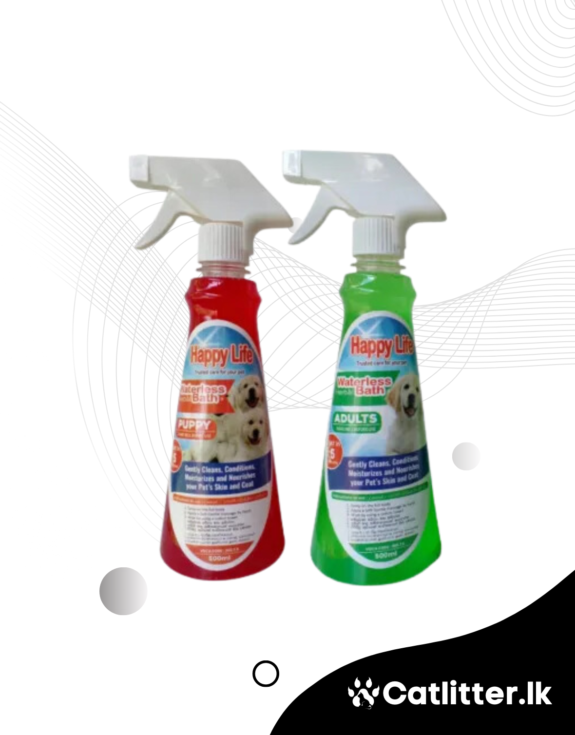 Happy Life Waterless Bath for Dogs 500ml