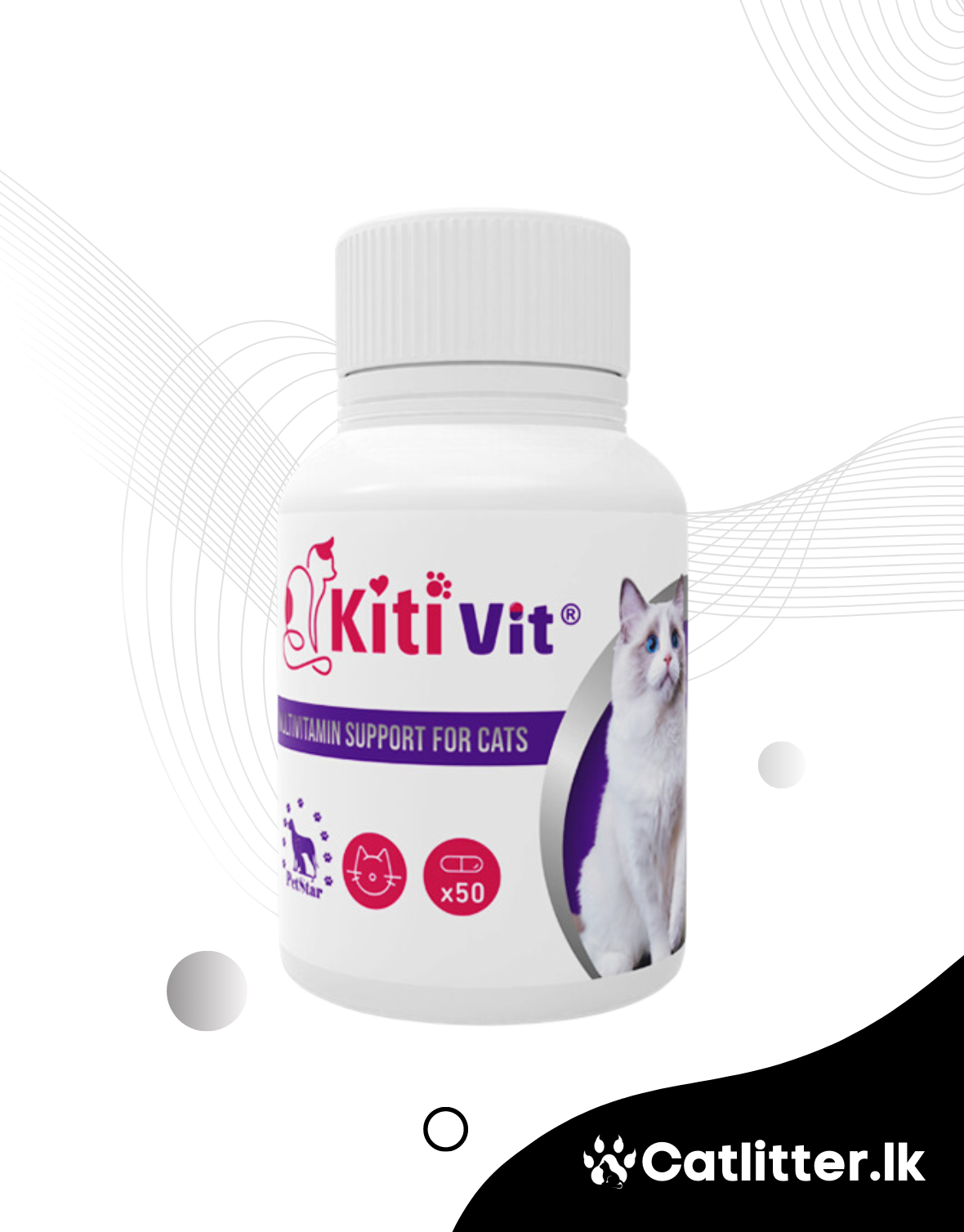Kiti Vit Multi-vitamin Tablets for Cats