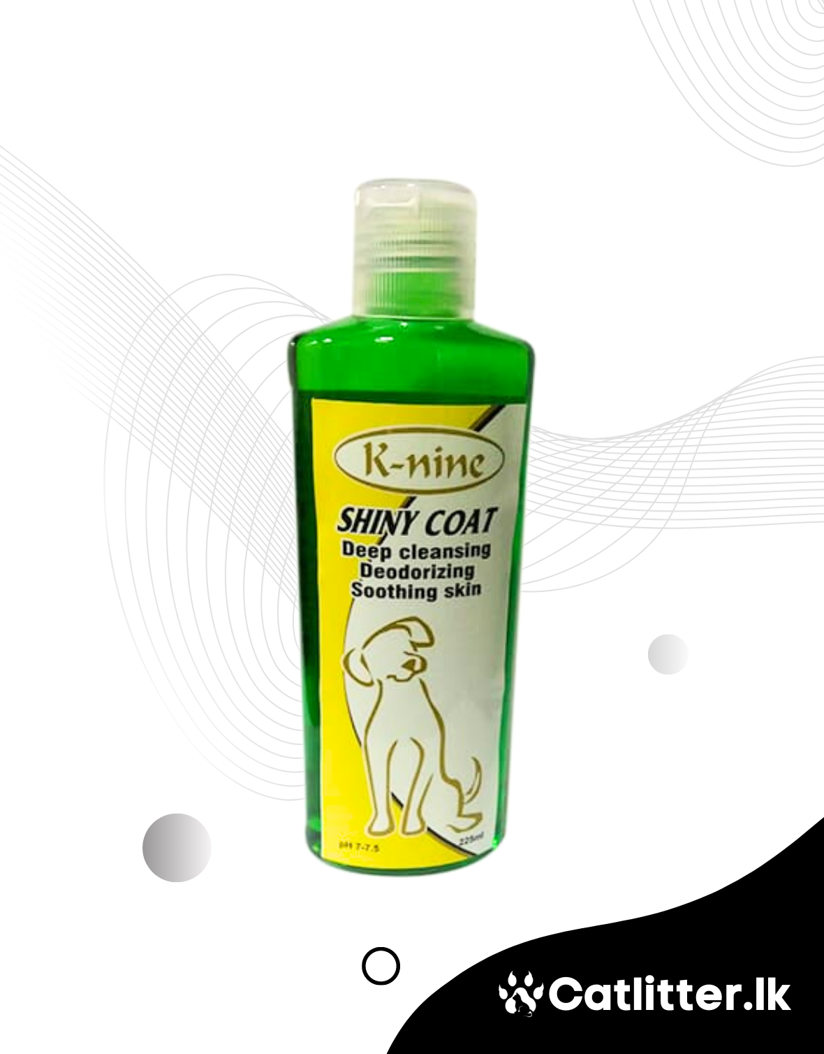 K-NINE Shiny Coat Pet Shampoo (225mL)