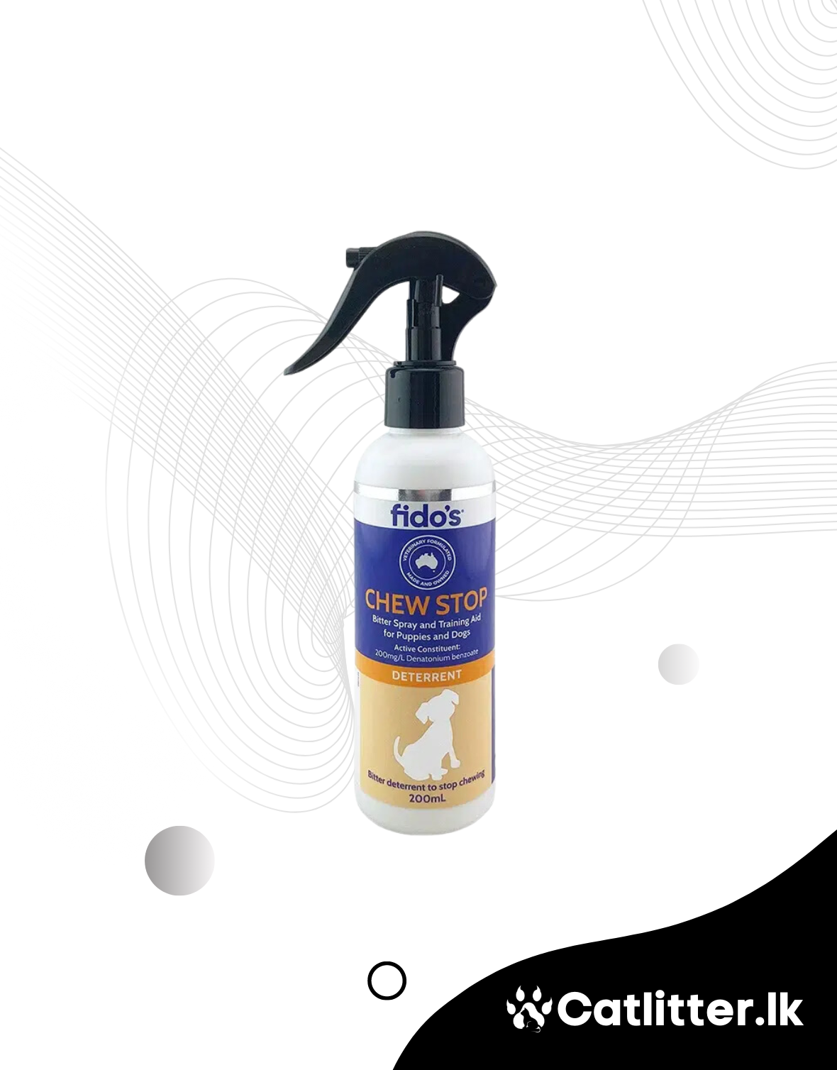 Fido’s Chew Stop Bitter Spray for Puppy and Dogs 200ml