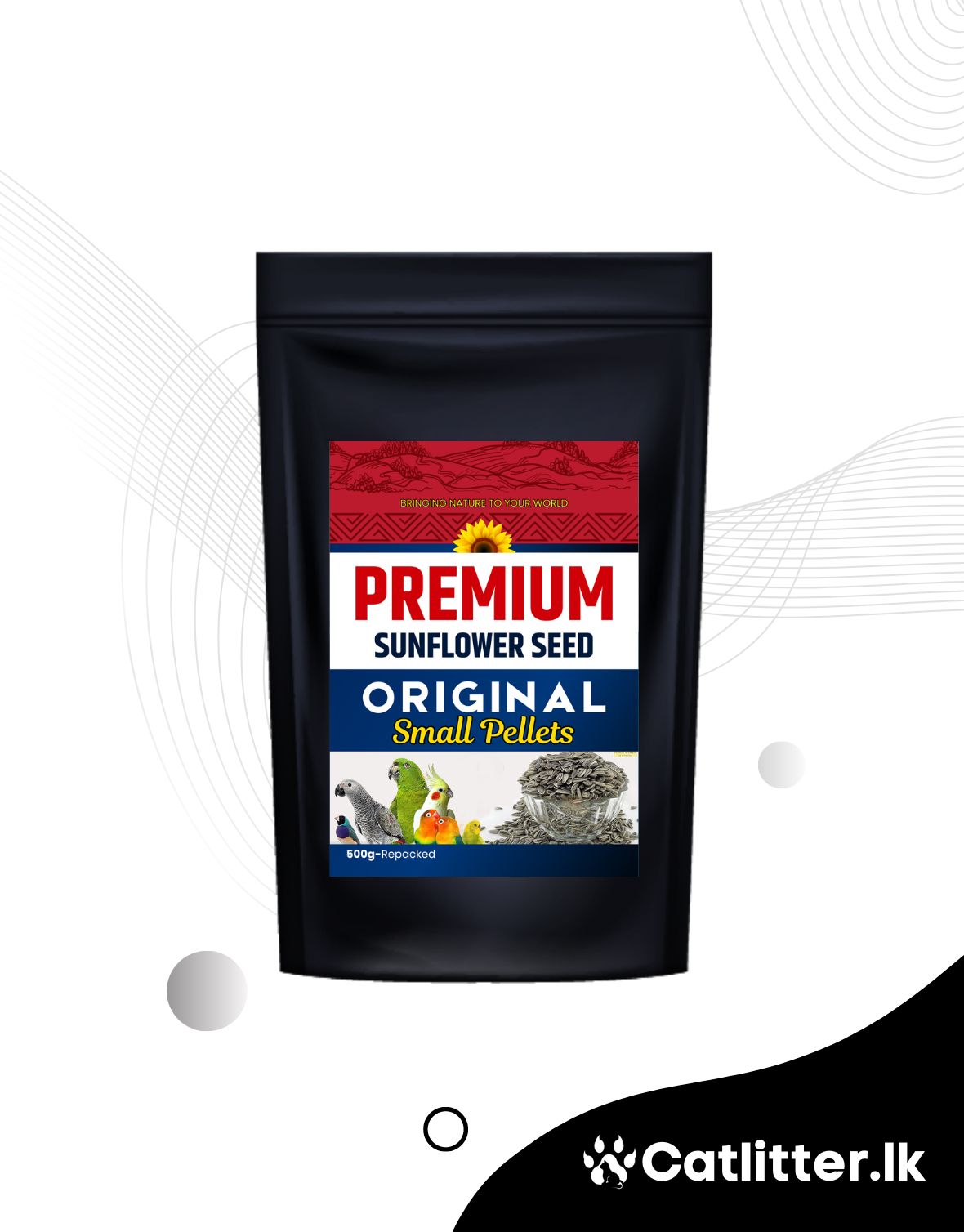 Premium Sunflower Seeds for Birds (small pellet)
