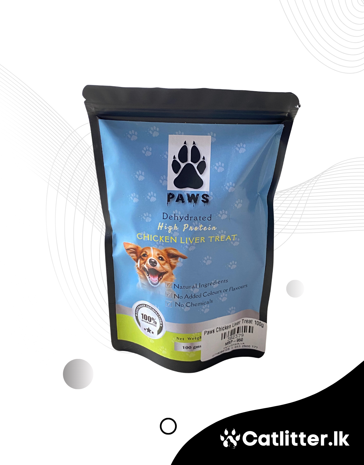 Dehydrated Chicken Liver Treat for Dogs 100g