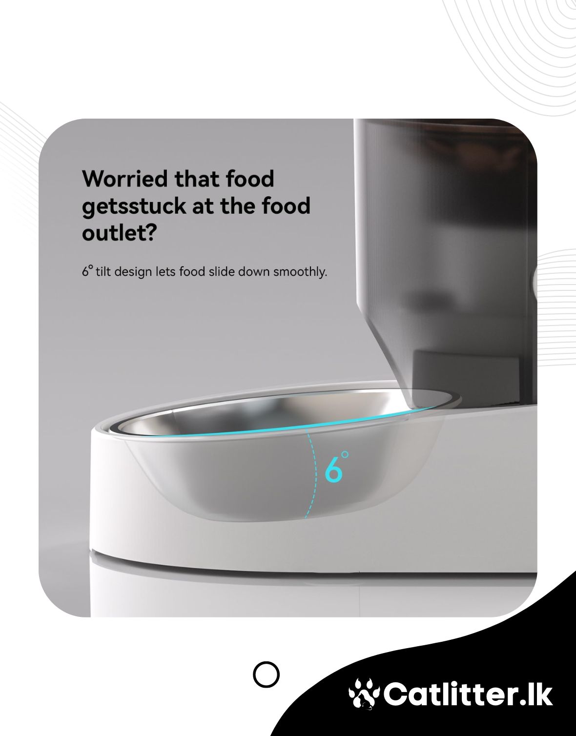 Rechargeable Automatic Cat Feeder with App (5)