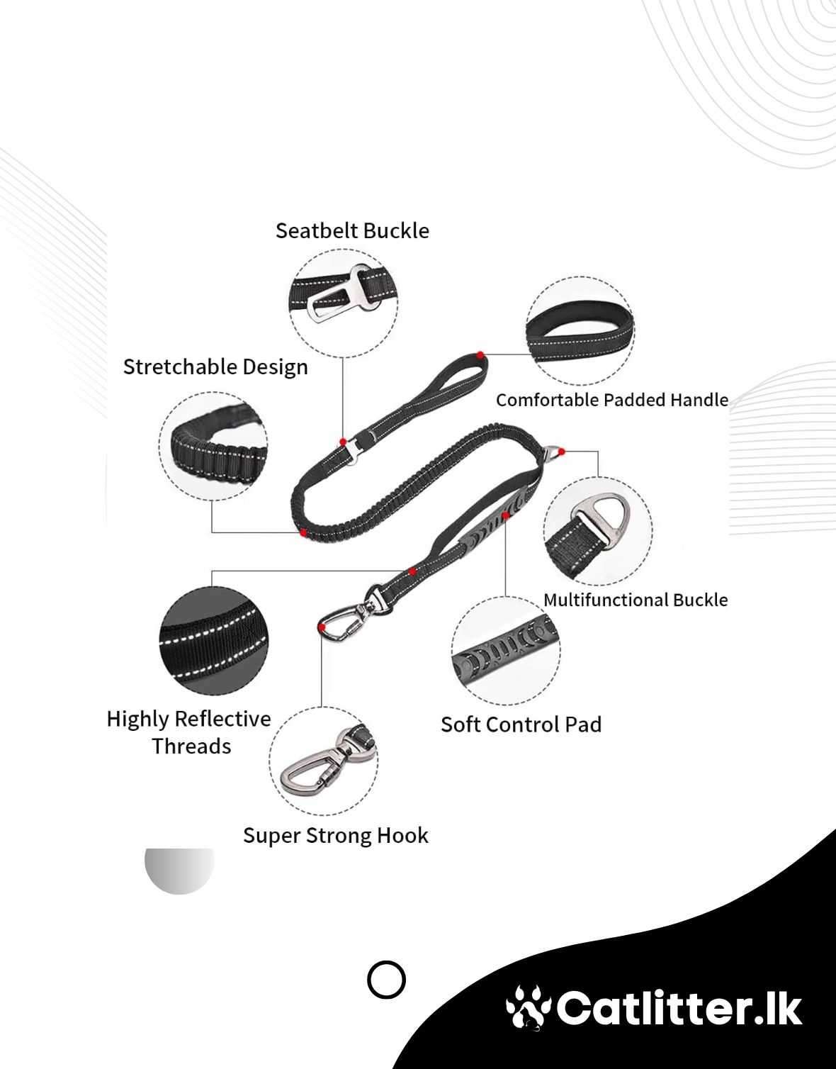 Strong & Stretchable Dog Leash (4)