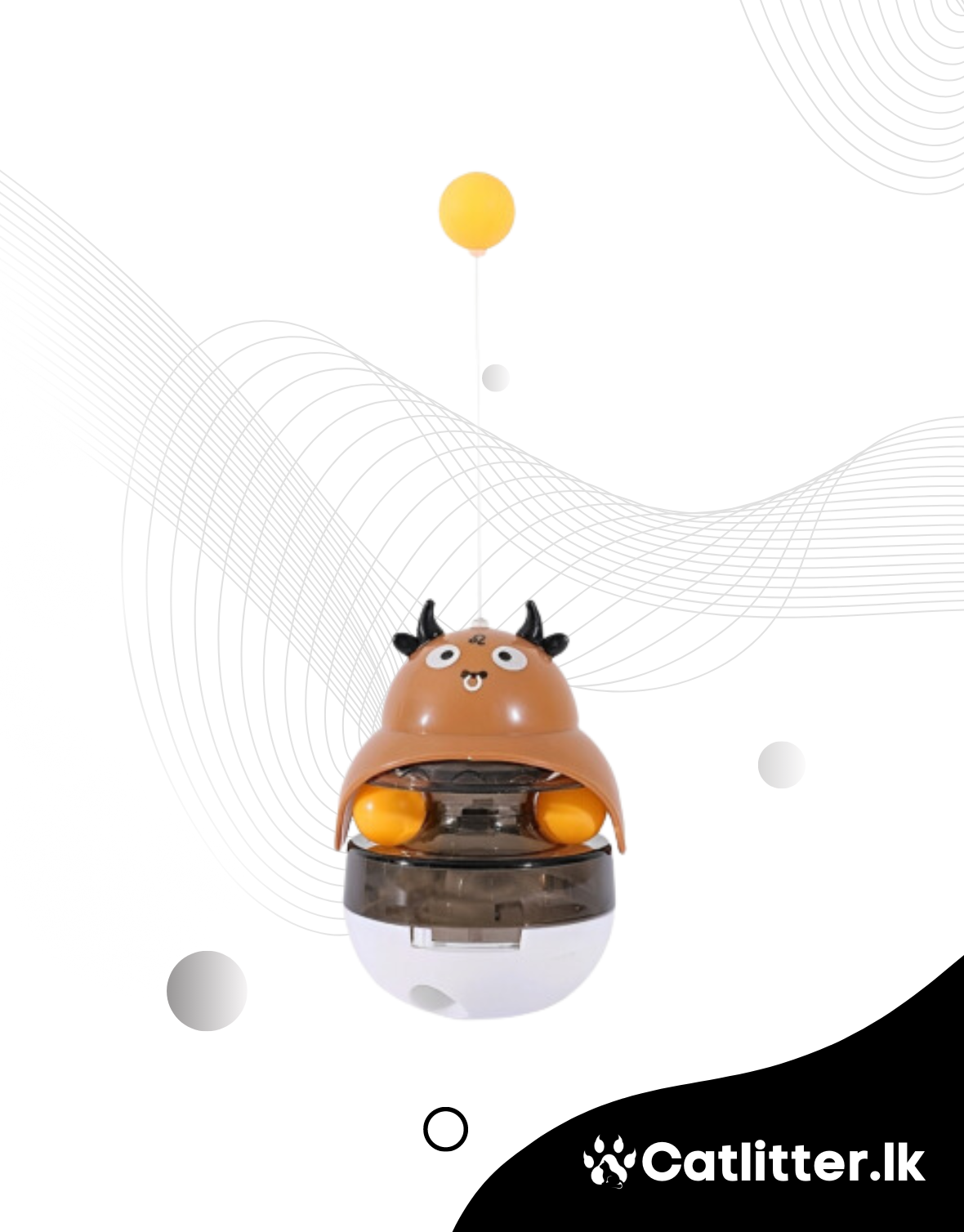 Cat Toy Interactive Tumbler Feeder Cattle
