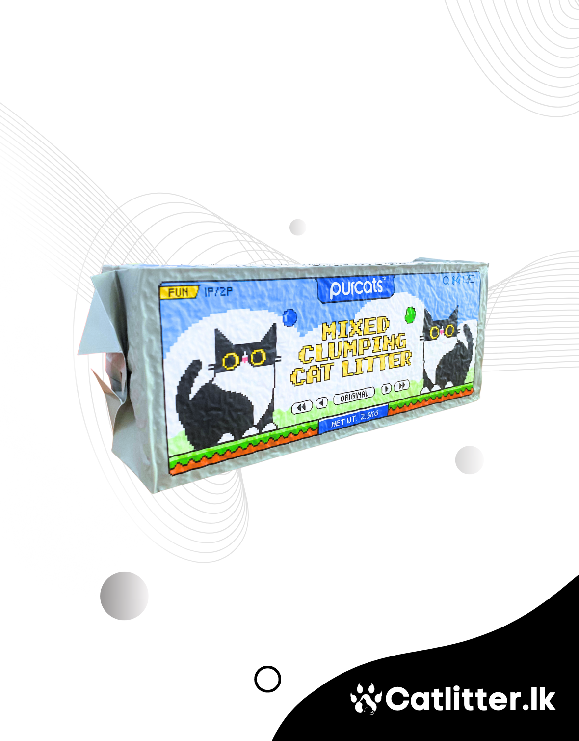 Purcats Mixed Clumping Cat-Litter 2.5Kg