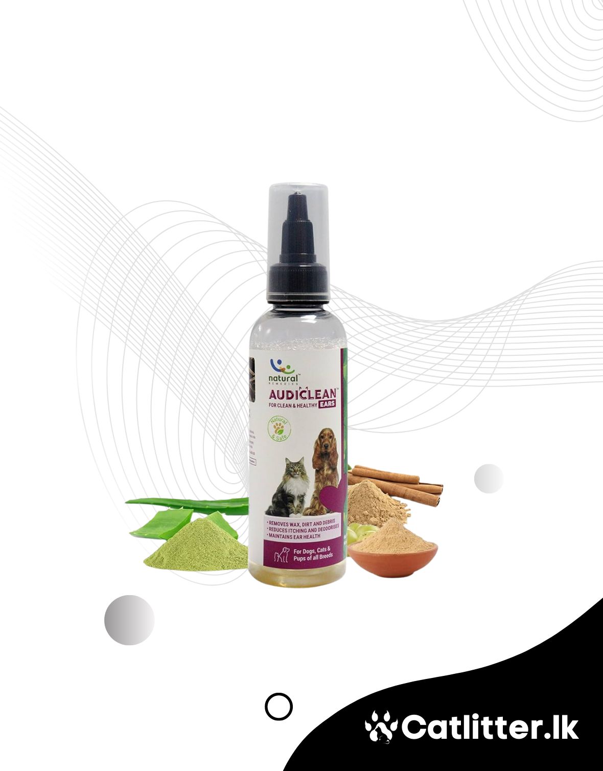 AUDICLEAN – Ear Cleaning Drops – Cats & Dogs (90ml)
