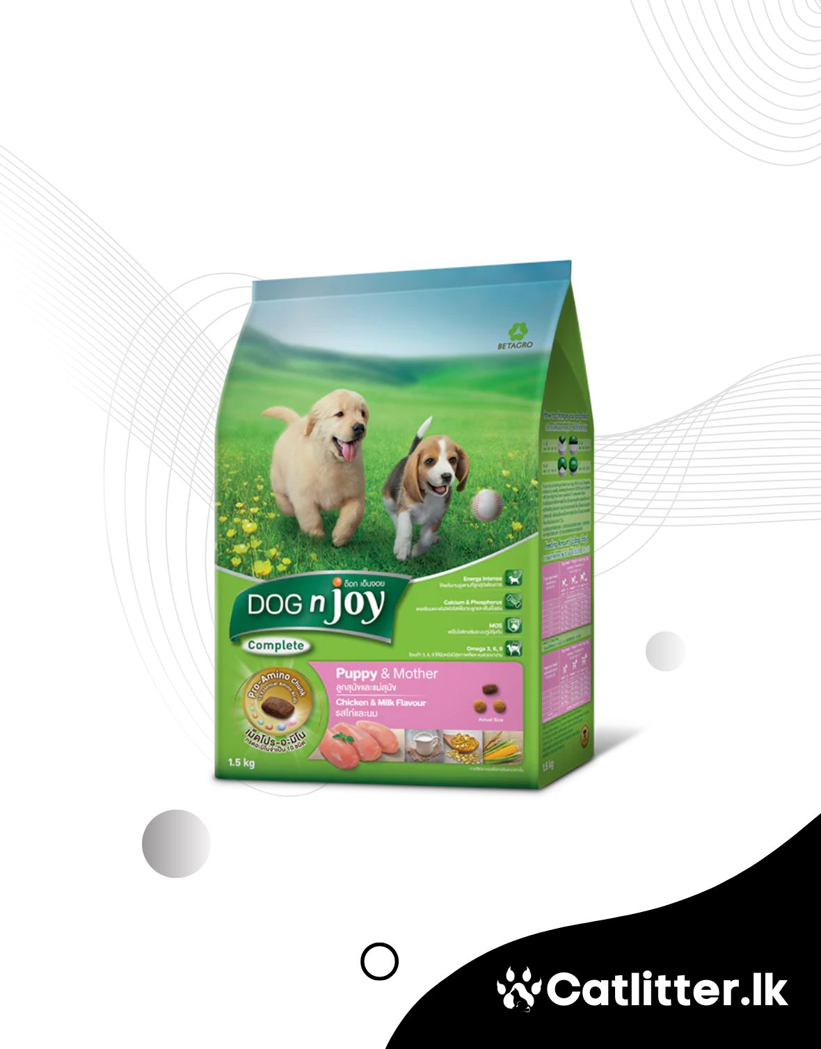 DOG n joy Complete Puppy and Mother Chicken and Milk Flavour 500g