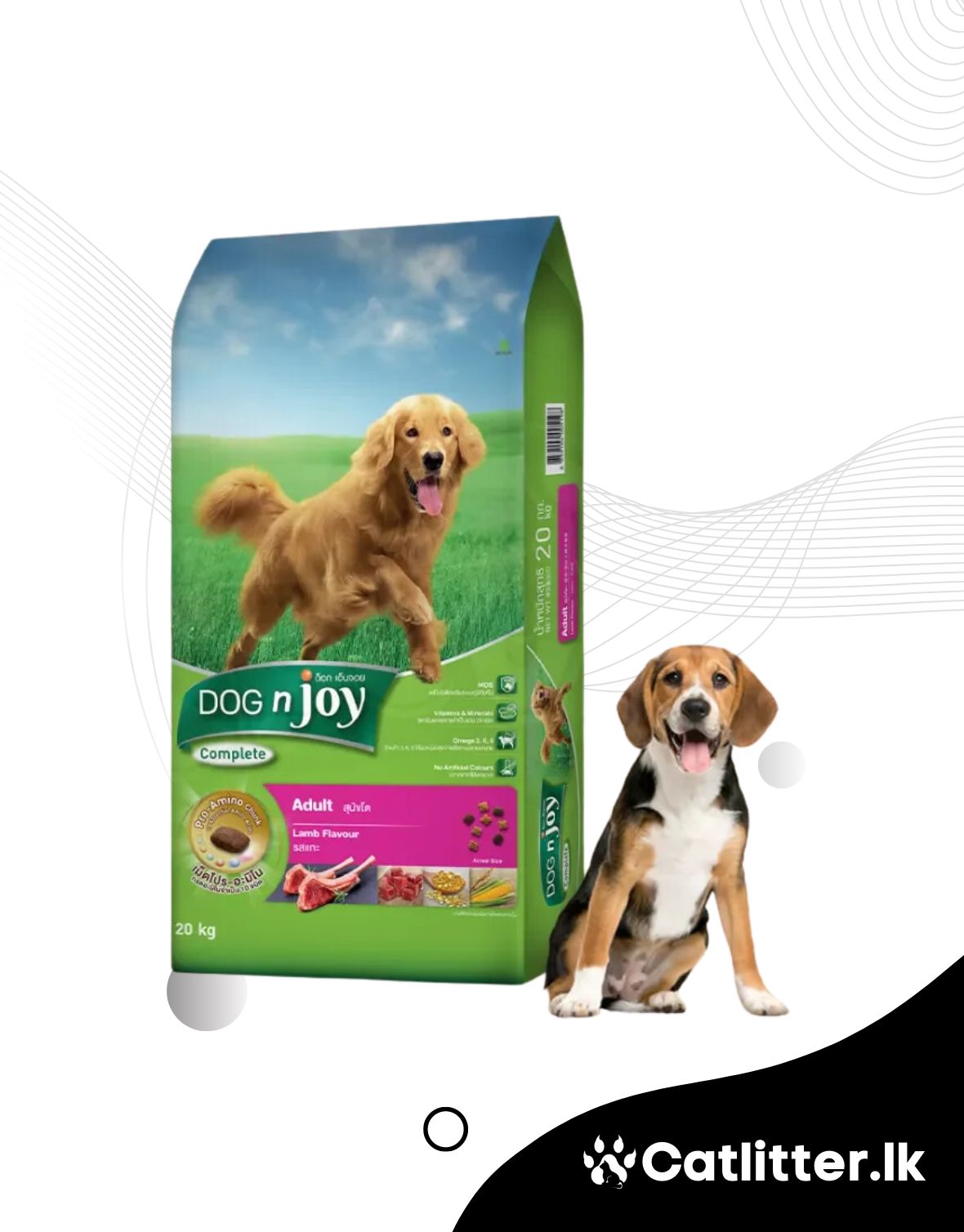 Dog N Joy Lamb Flavor Adult Dog Dry Food
