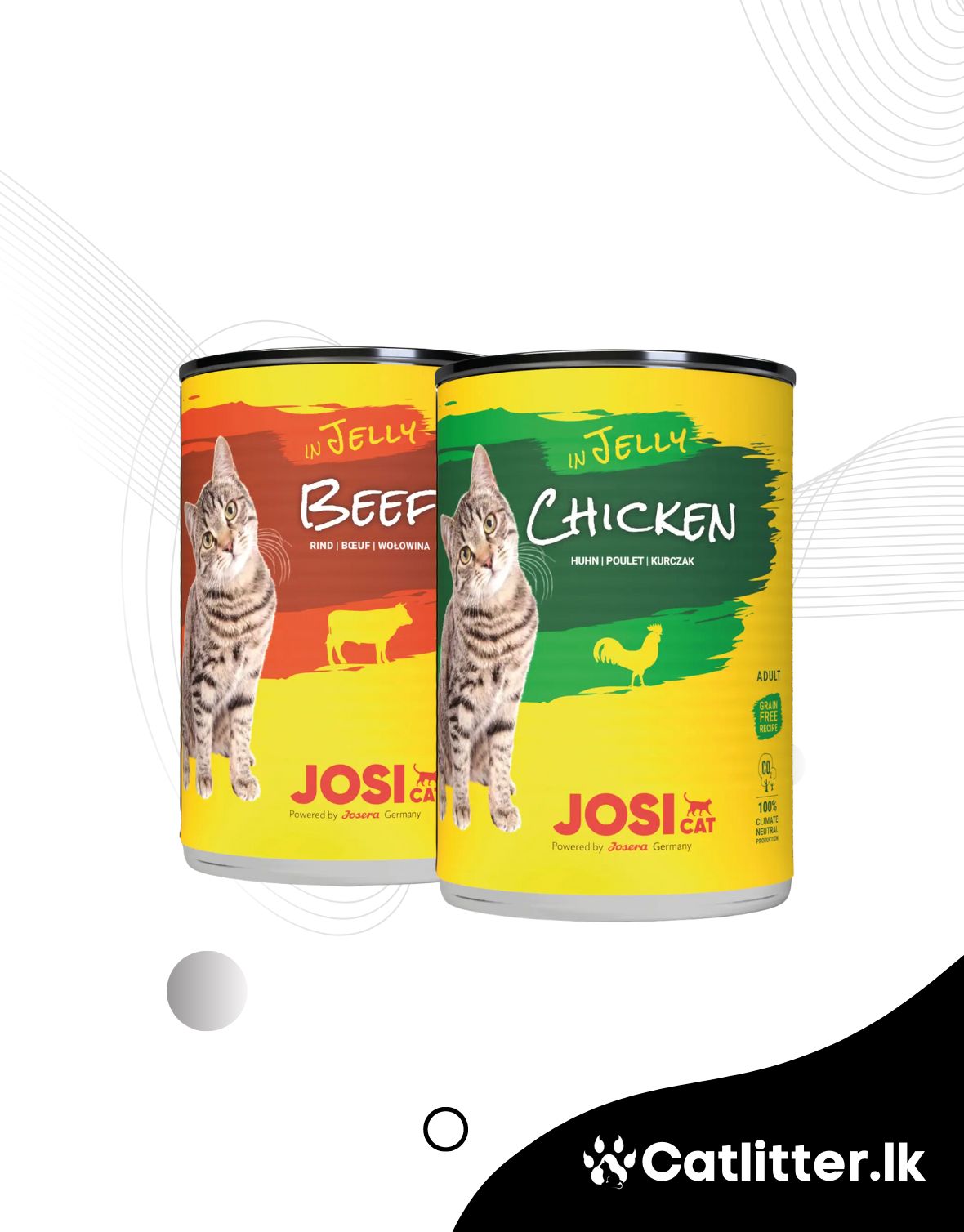 JOSI Cat Jelly Wet Food Tin 400g