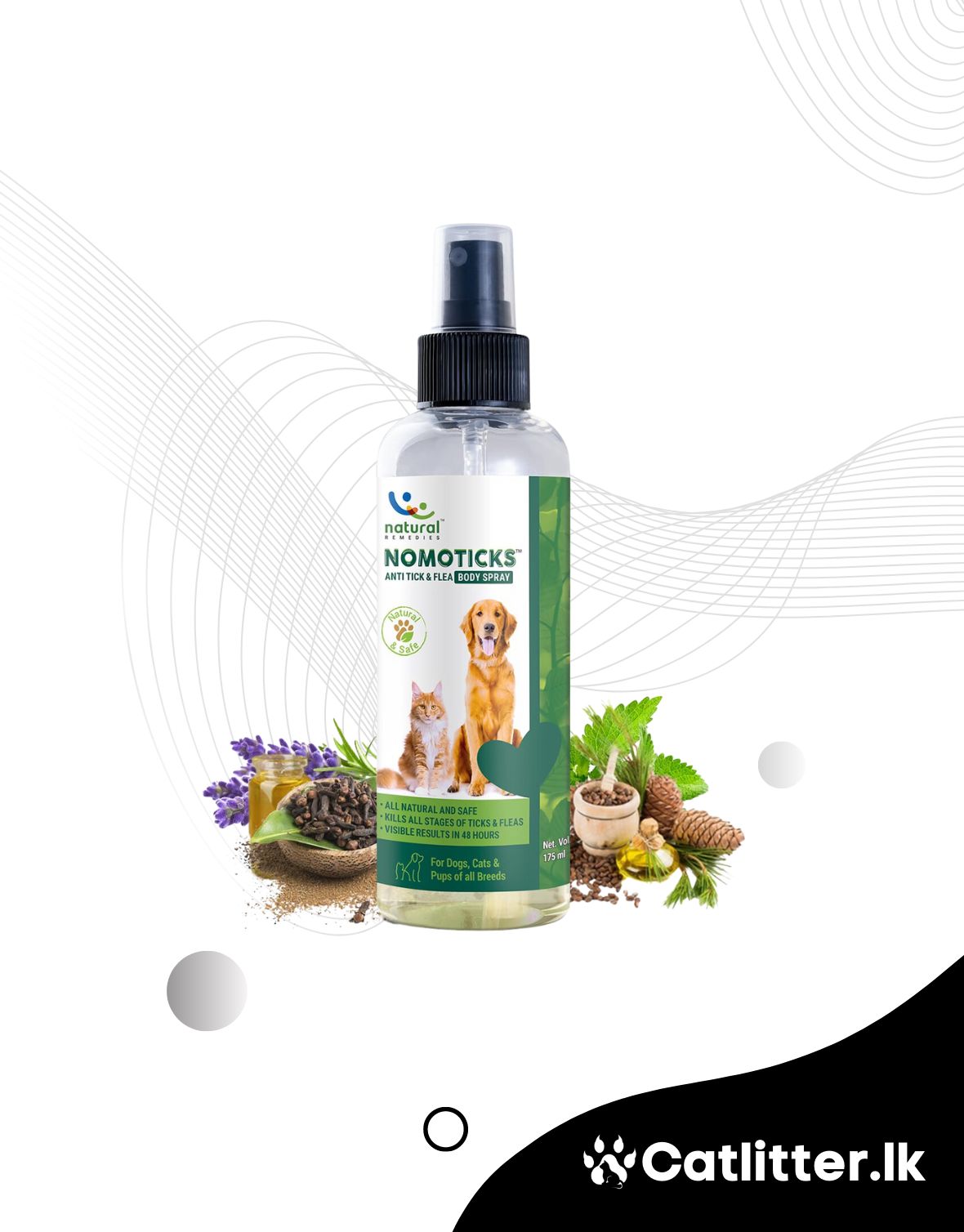 NOMOTICKS – Body Spray – Cats & Dogs (100ml)
