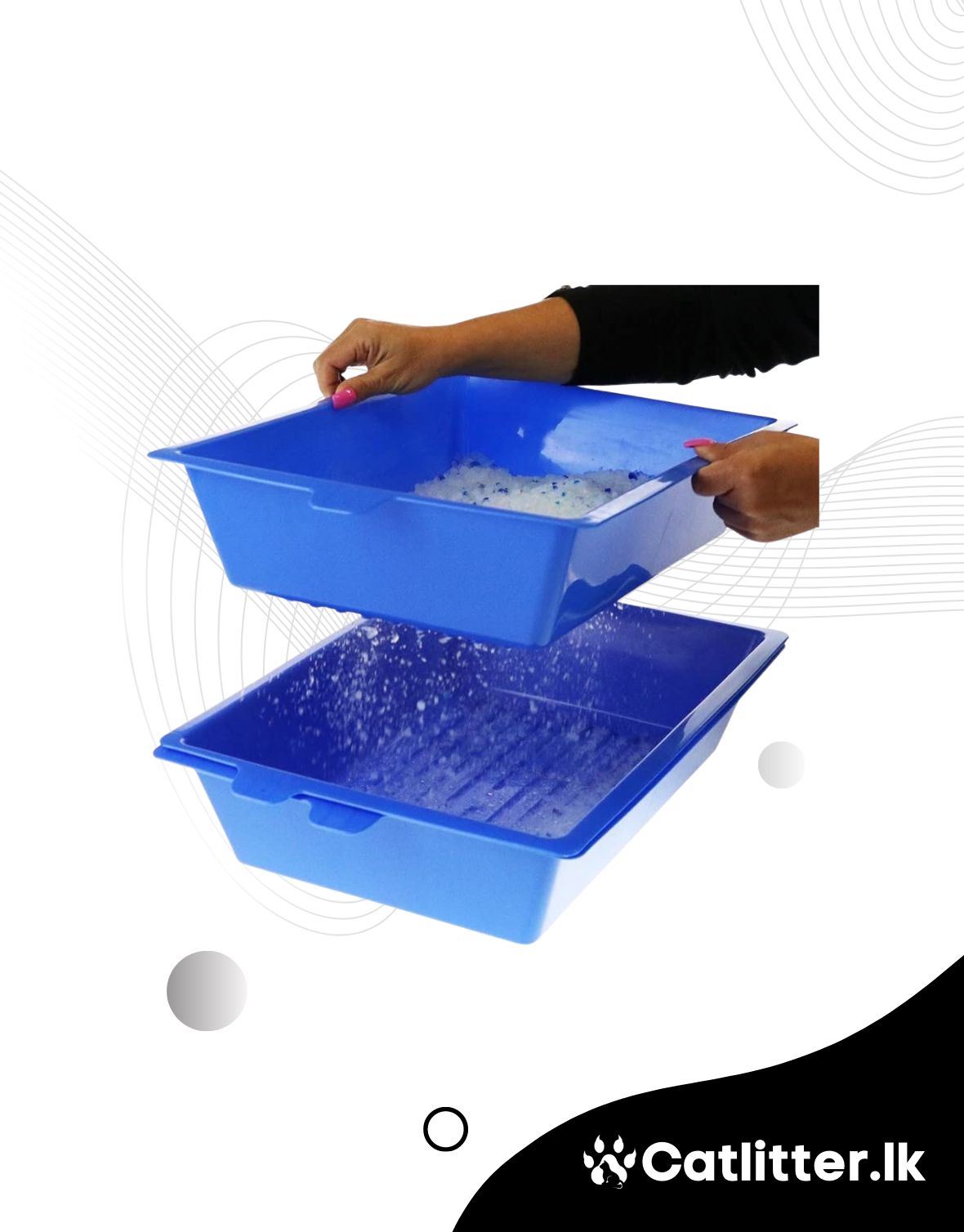 Sift Self Cleaning Kitty Litter Tray