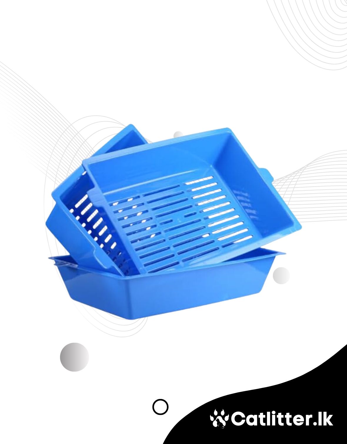 Lift and Sift Self Cleaning Kitty Litter Tray