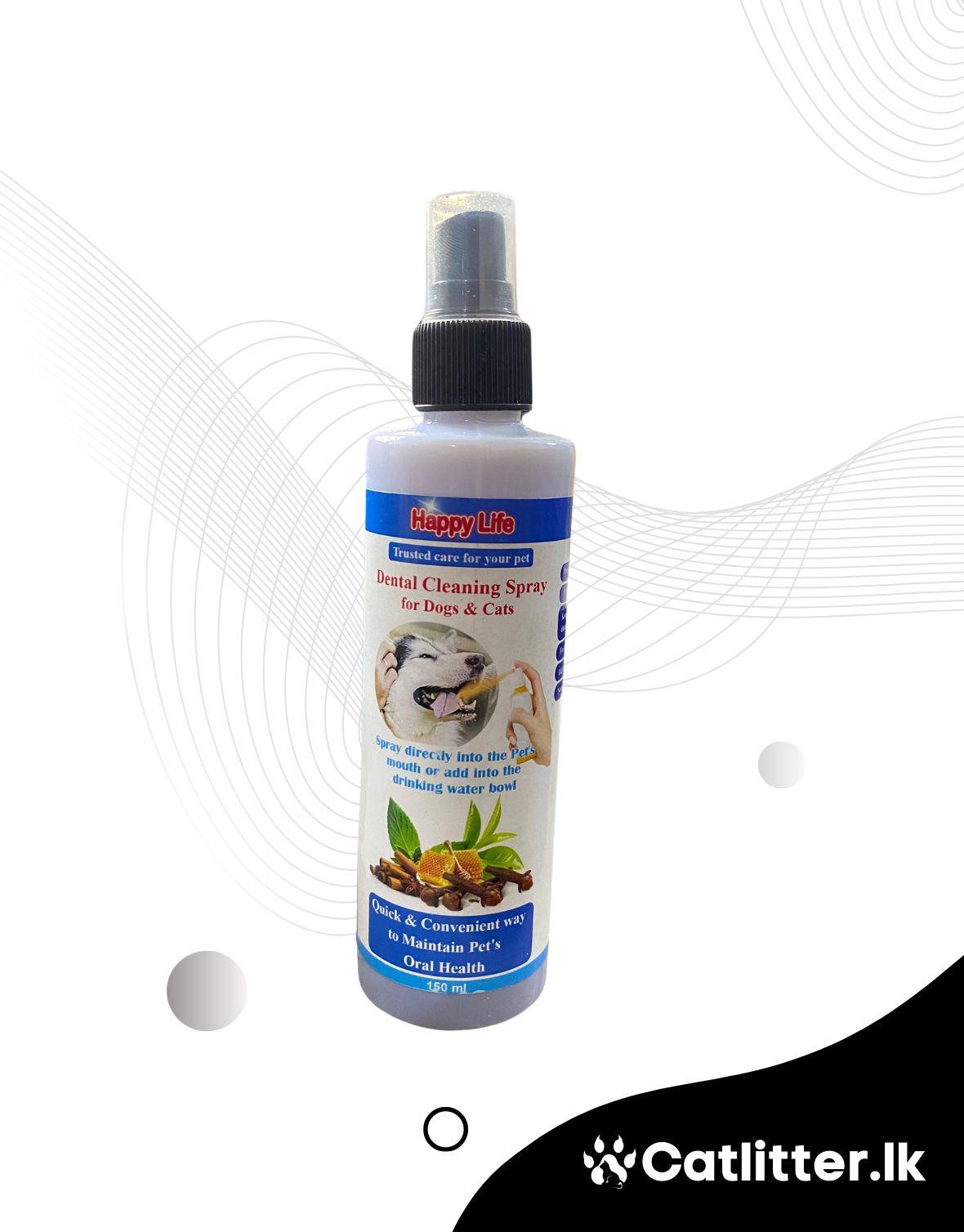 Boofy Dental Cleaning Spray for Dogs & Cats 150ml