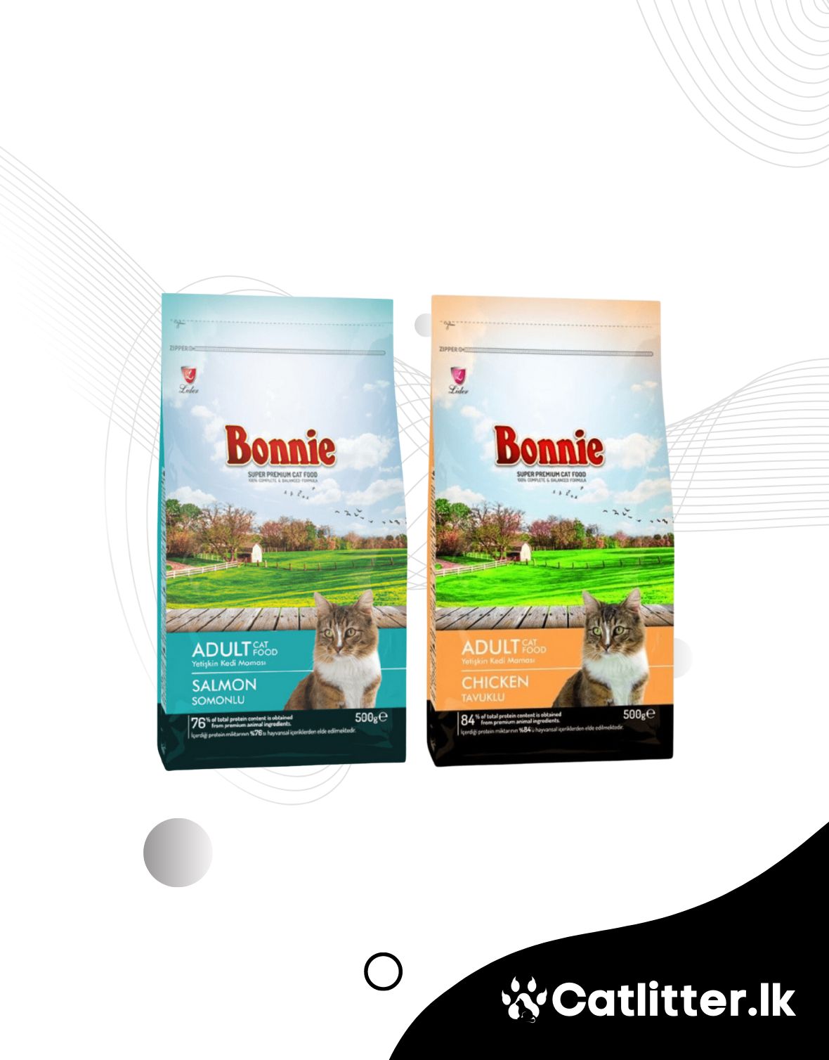 Bonnie Cat Adult Dry Food 500g